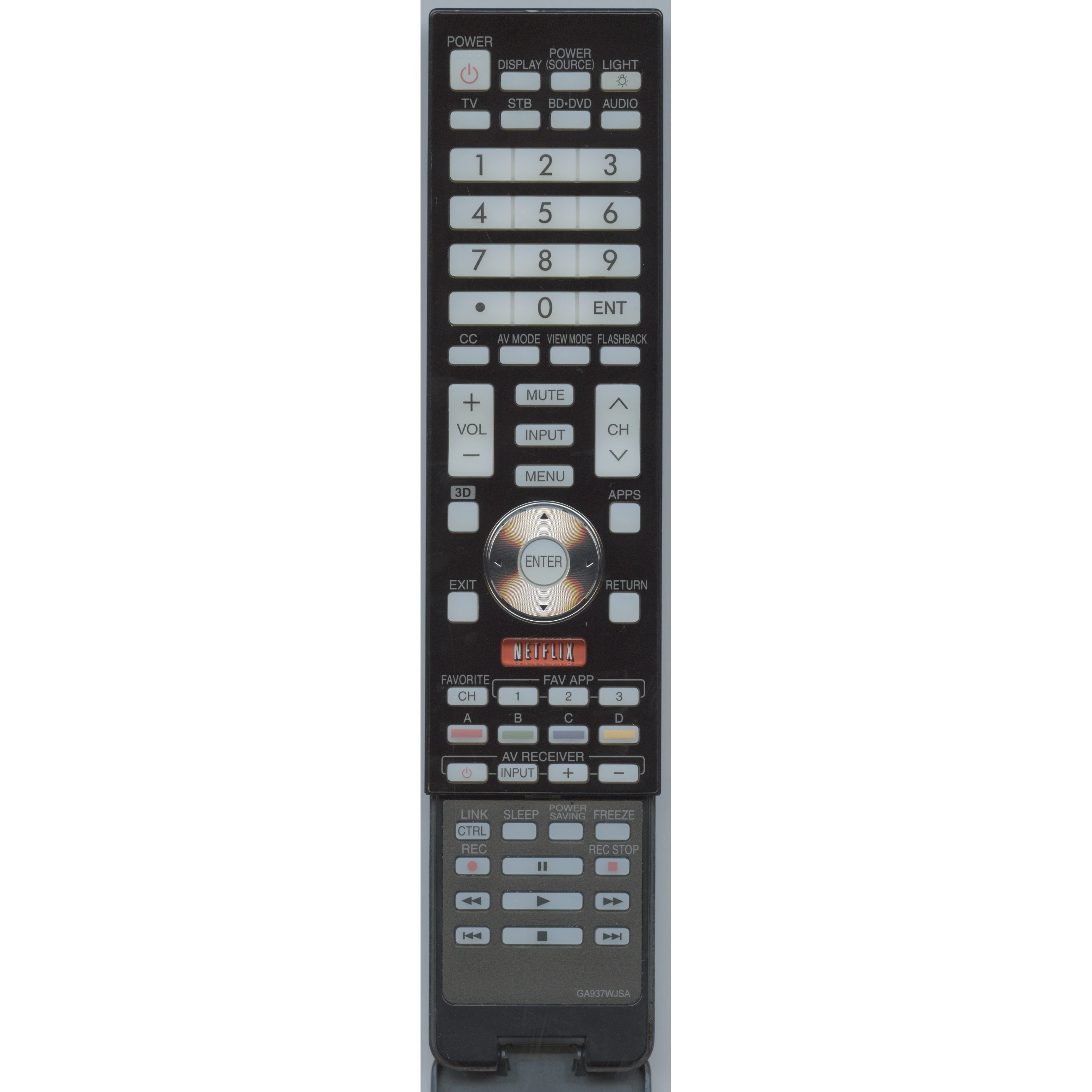 Sharp RRMCGA937WJSA TV Remote Control