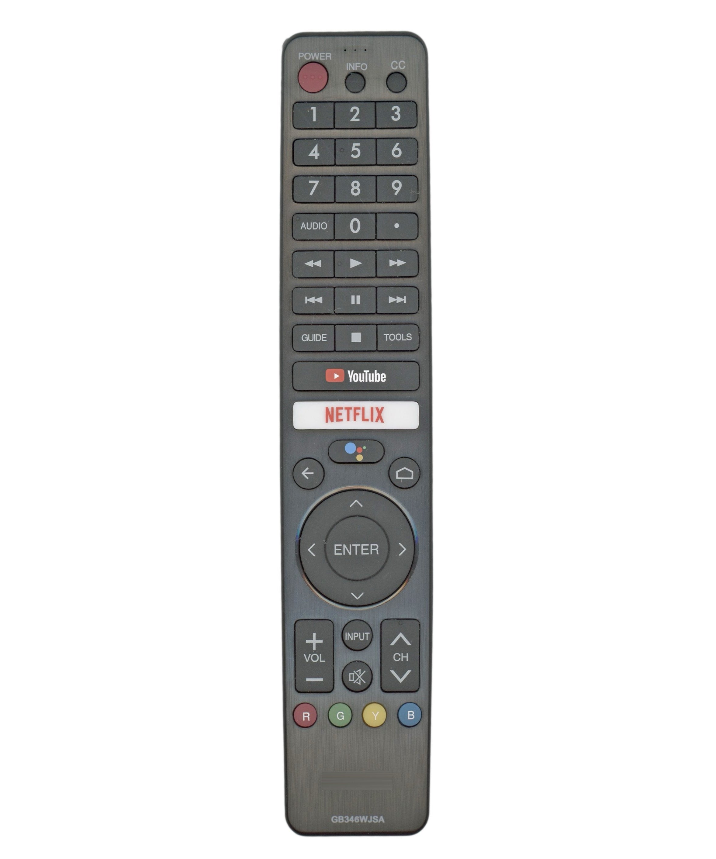 Sharp Aquos GB346WJSA with Google Assistant TV Remote Control | RF | Voice - RRMCGB346WJSA
