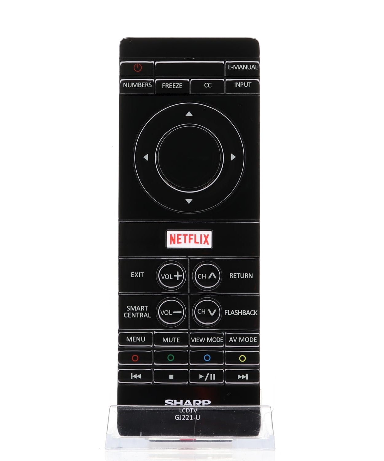 Sharp GJ221U TV Remote Control | Netflix | Smart TV - 9LE098003063230