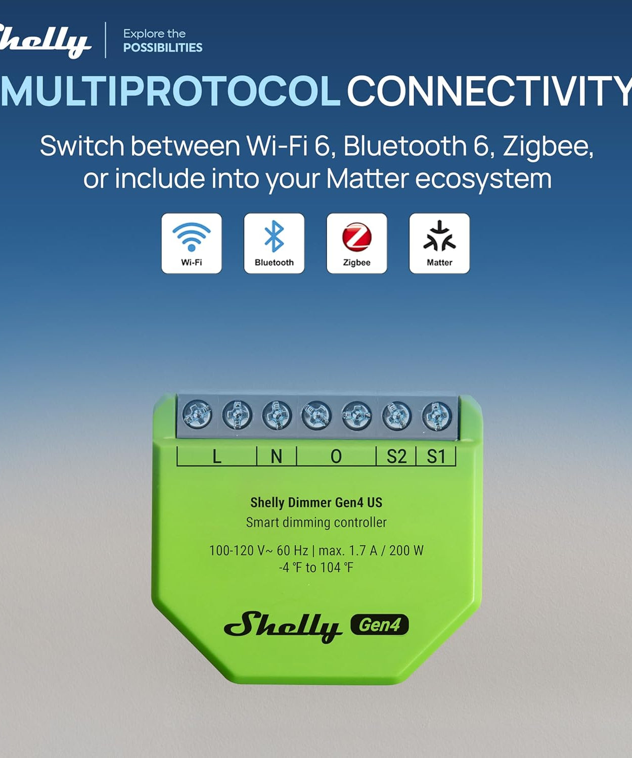 Shelly Dimmer Gen4 US UL-Certified