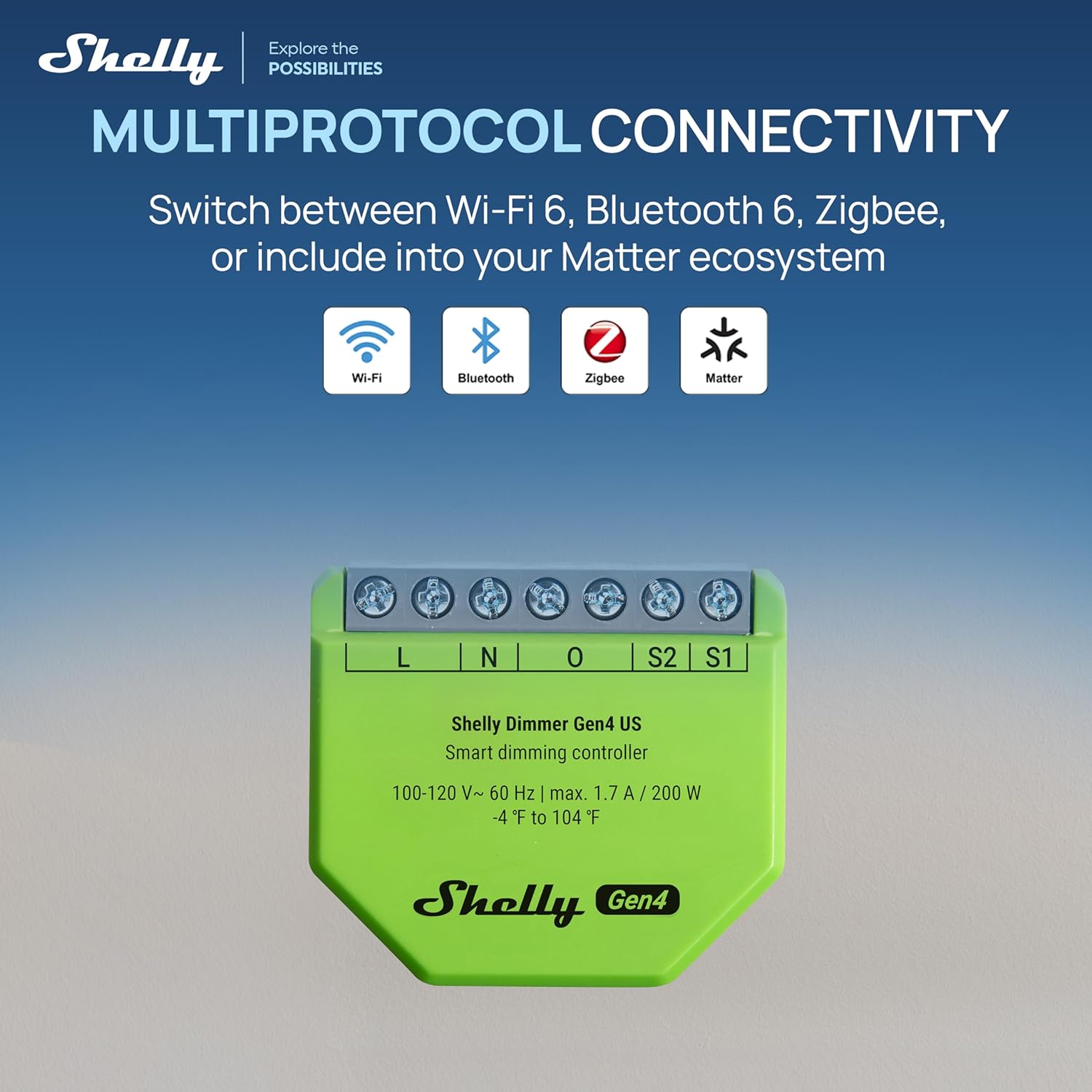 Shelly Dimmer Gen4 US UL-Certified
