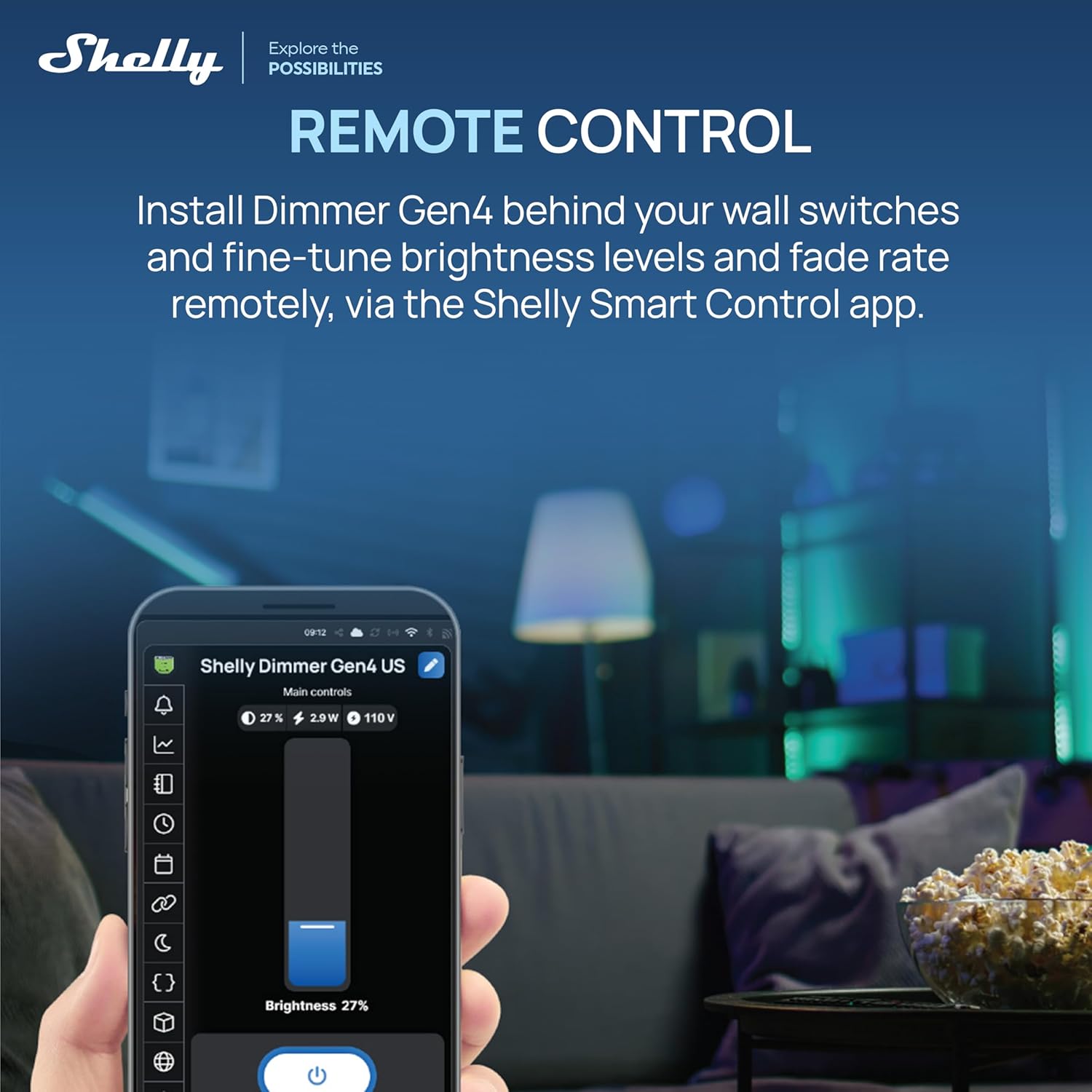 Shelly Dimmer Gen4 US UL-Certified