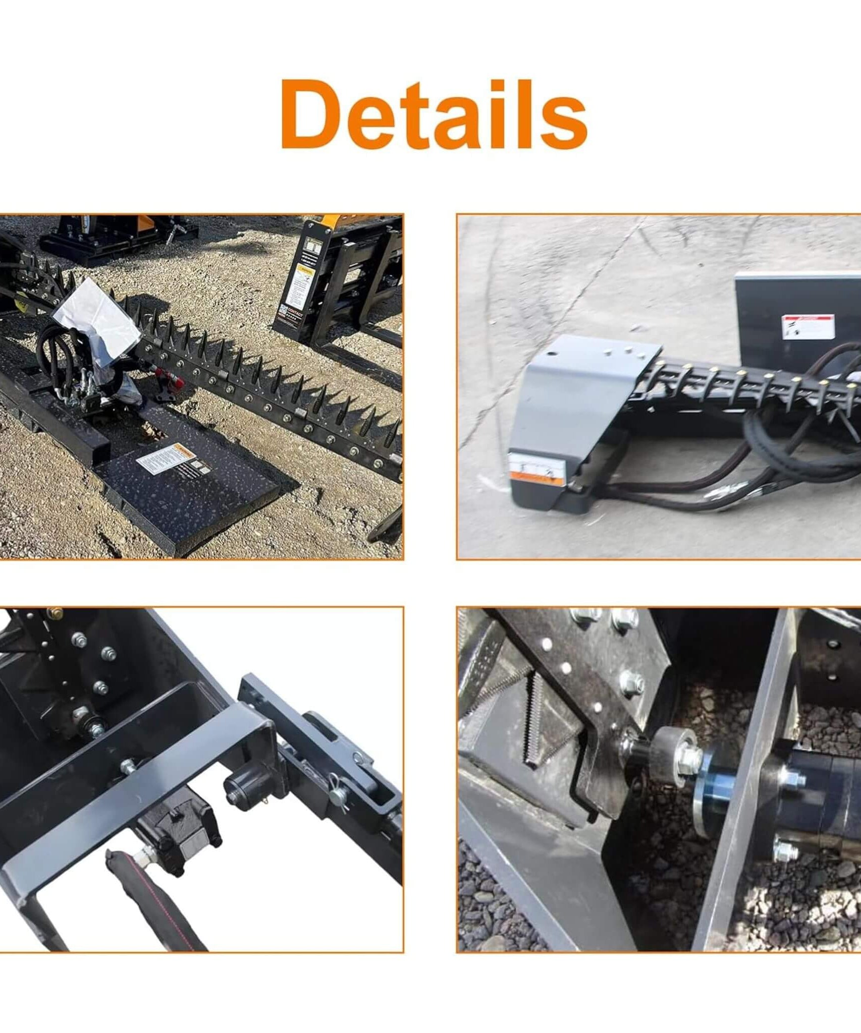 Heavy-Duty 72-Inch Sickle Bar Mower Skid Steer Loader Attachment (SAK81490)