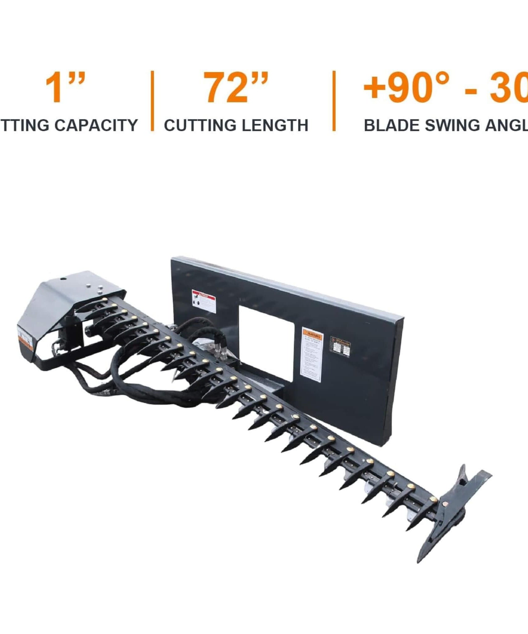 Heavy-Duty 72-Inch Sickle Bar Mower Skid Steer Loader Attachment (SAK81490)