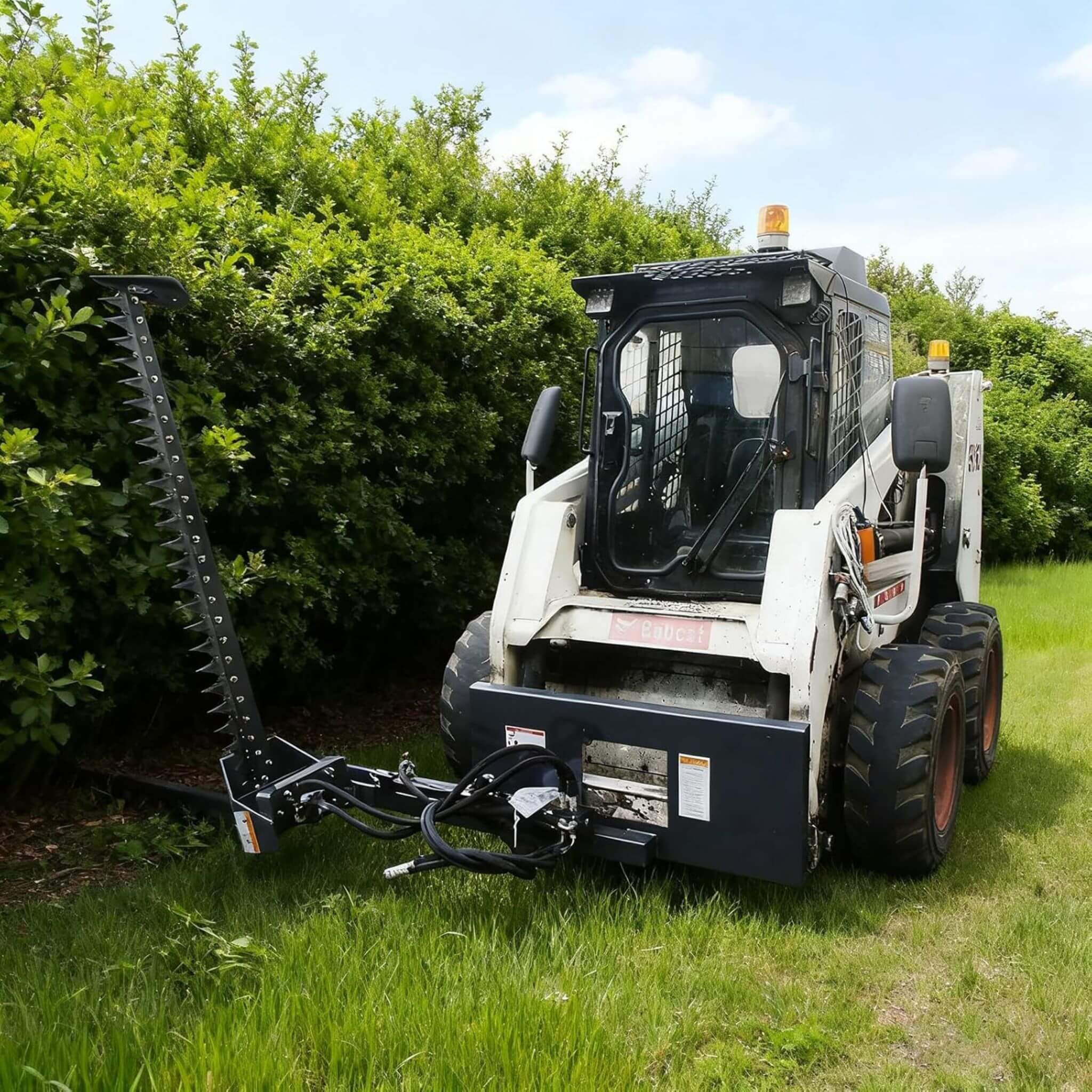 Heavy-Duty 72-Inch Sickle Bar Mower Skid Steer Loader Attachment (SAK81490)
