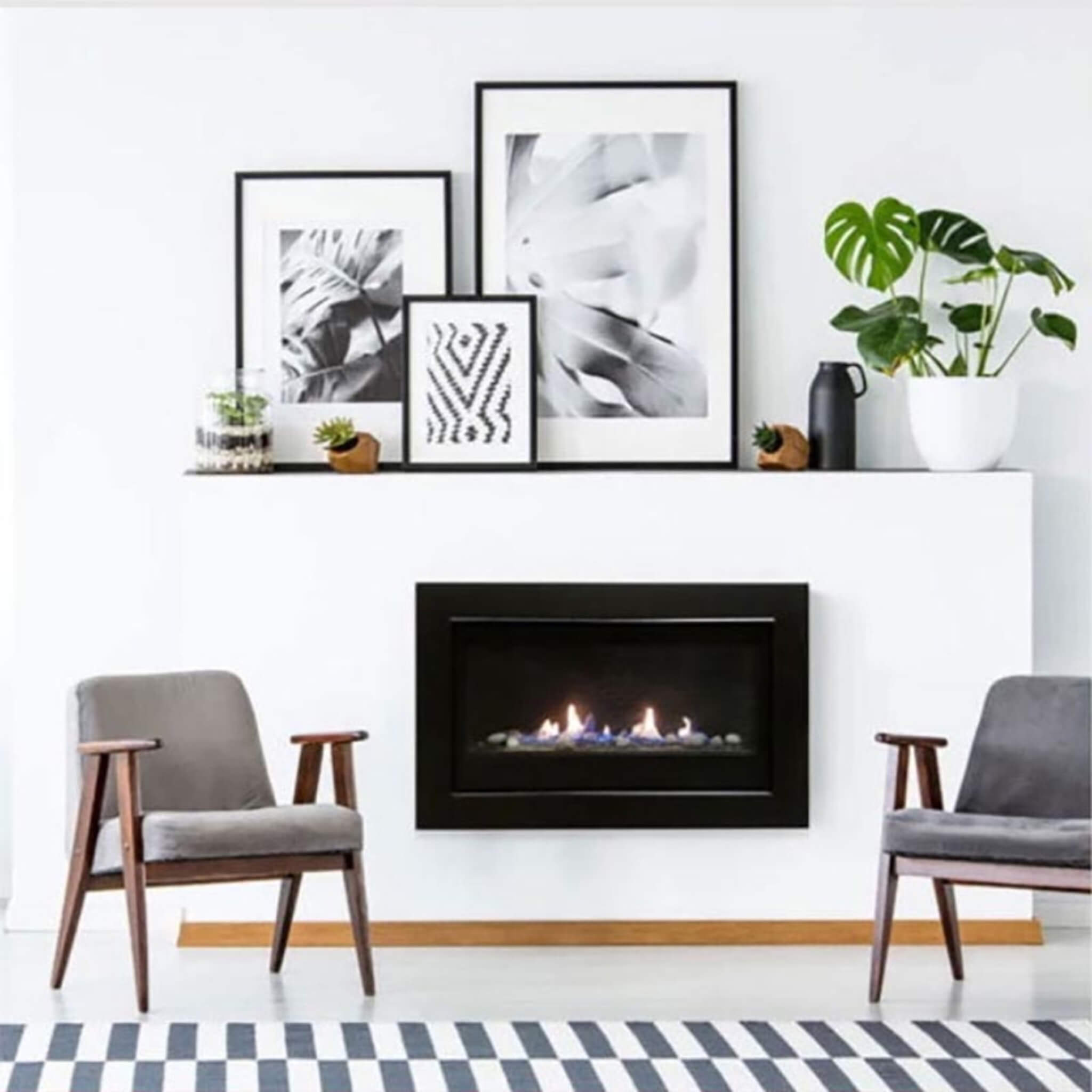 Sierra Flame Boston 36-Inch Gas-Burning Direct Vent Builder's Linear Fireplace [BOSTON-36-NG-EI] (SAK81297)