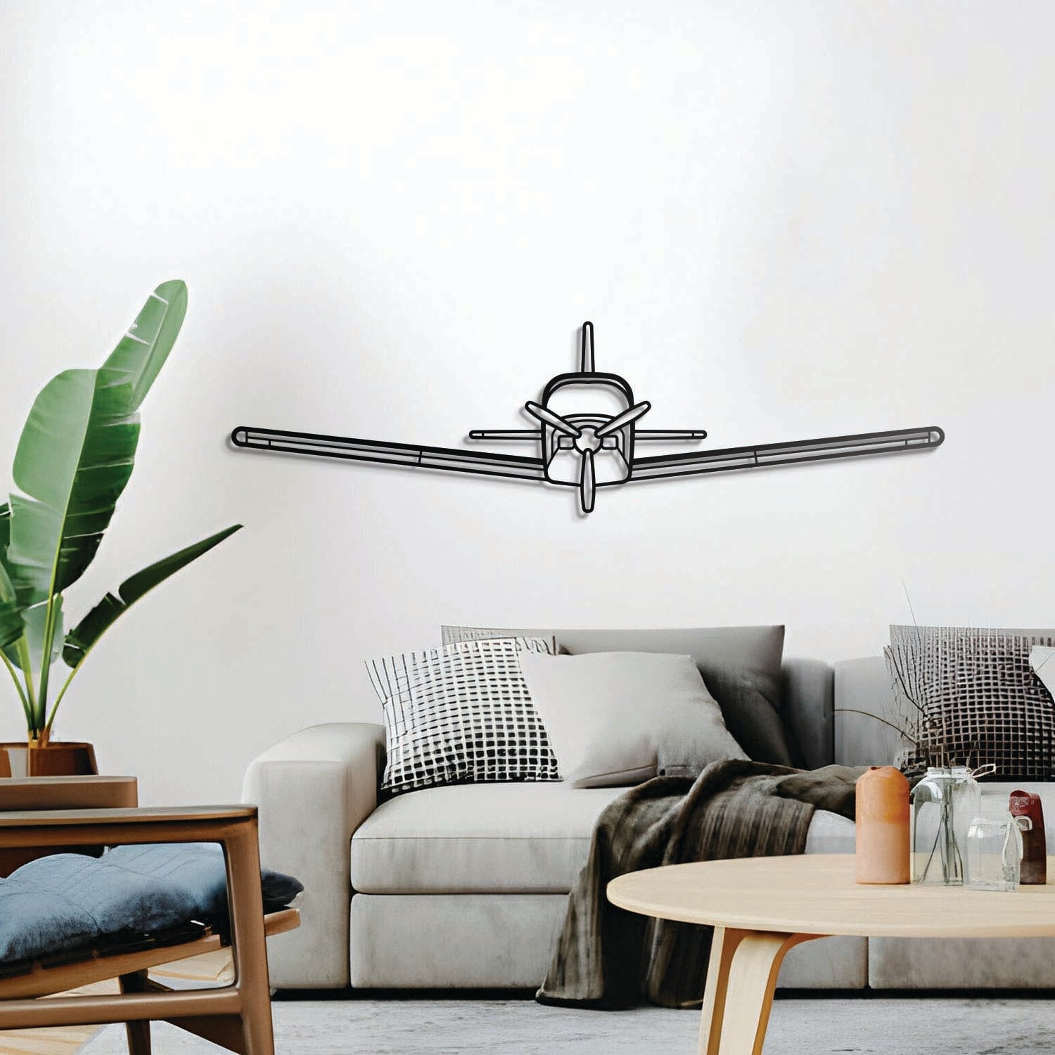 Sierra Front Metall Flugzeug Wandkunst - NCP0444