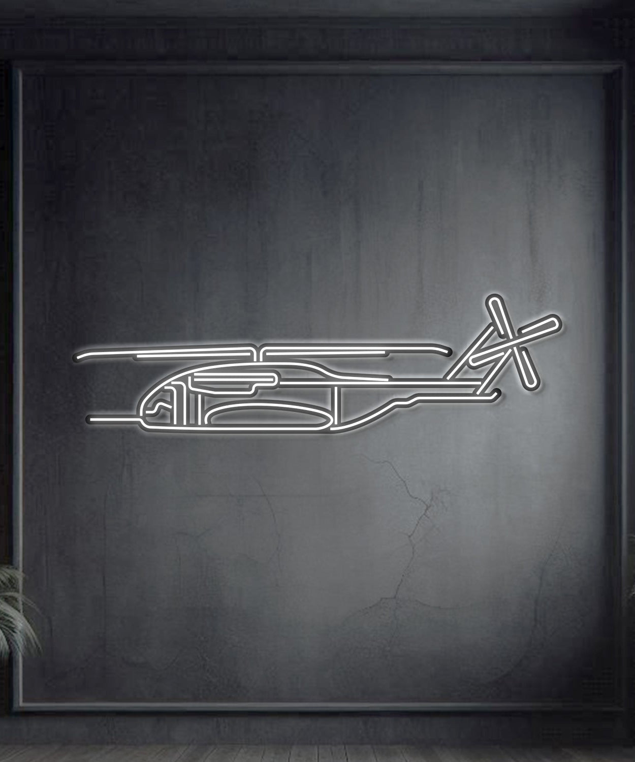 CH-53K King Stallion Metall Neon Flugzeug Wandkunst - NCN0023