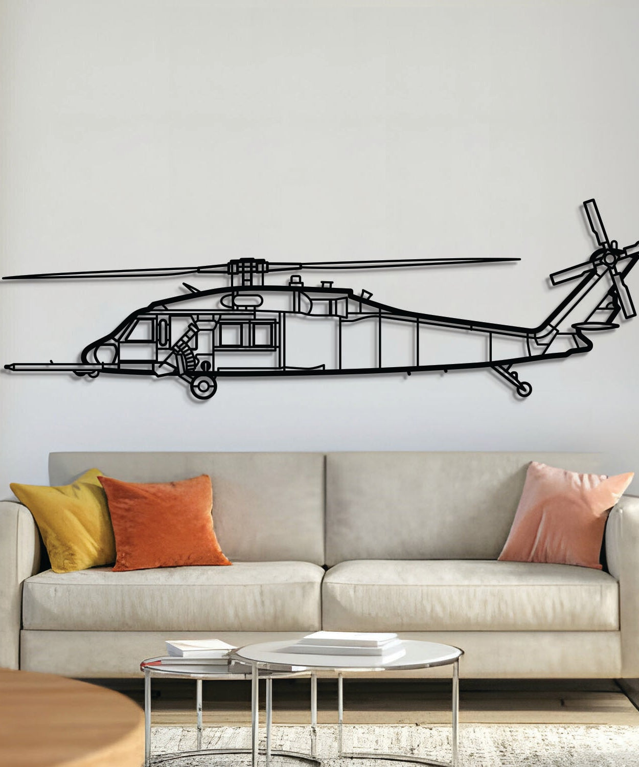 HH-60 Pave Hawk Wandbild aus Metall – NCP0229