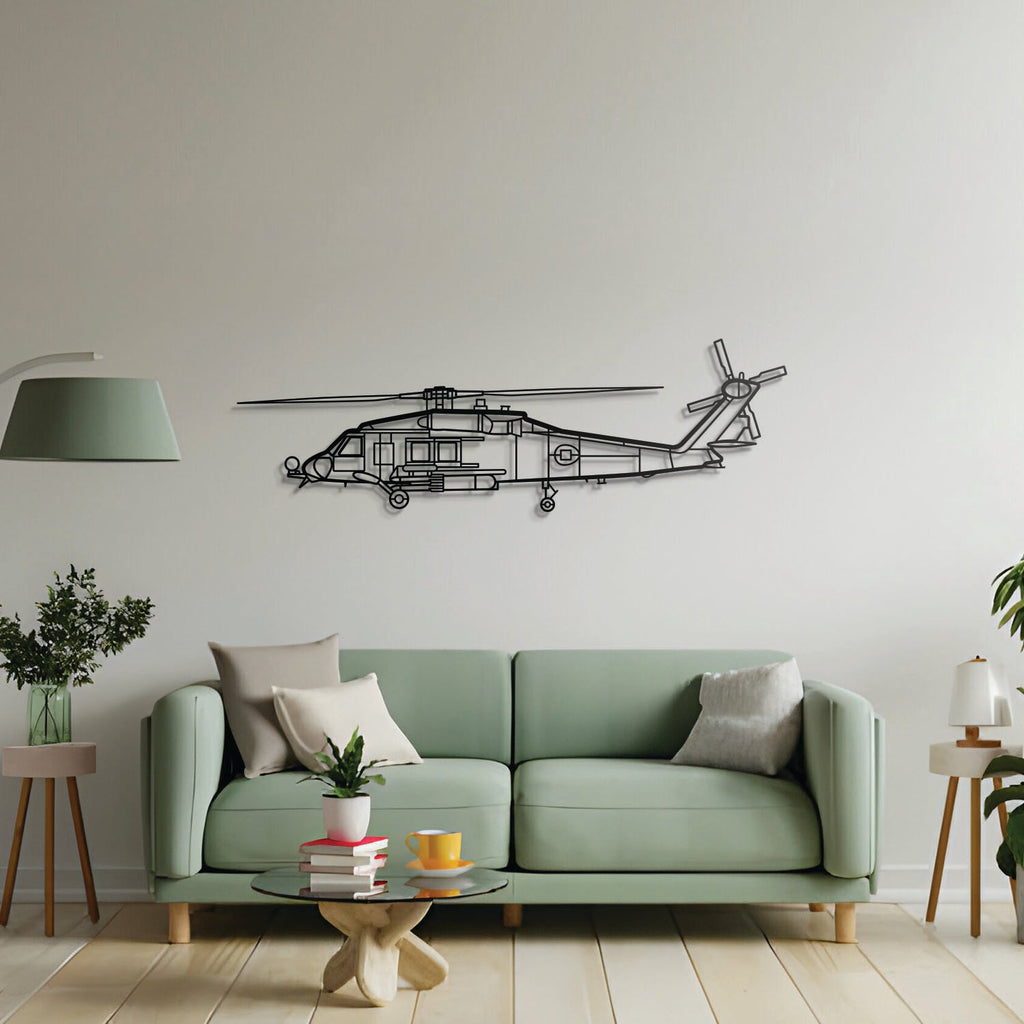 HH60-H Sea Hawk Metal Aircraft Wall Art - NCP0284