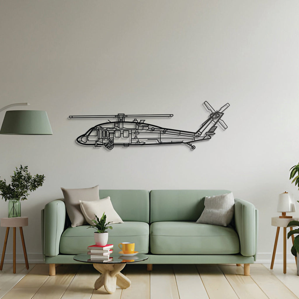 UH-60 Black Hawk Metal Aircraft Wall Art - NCP0146