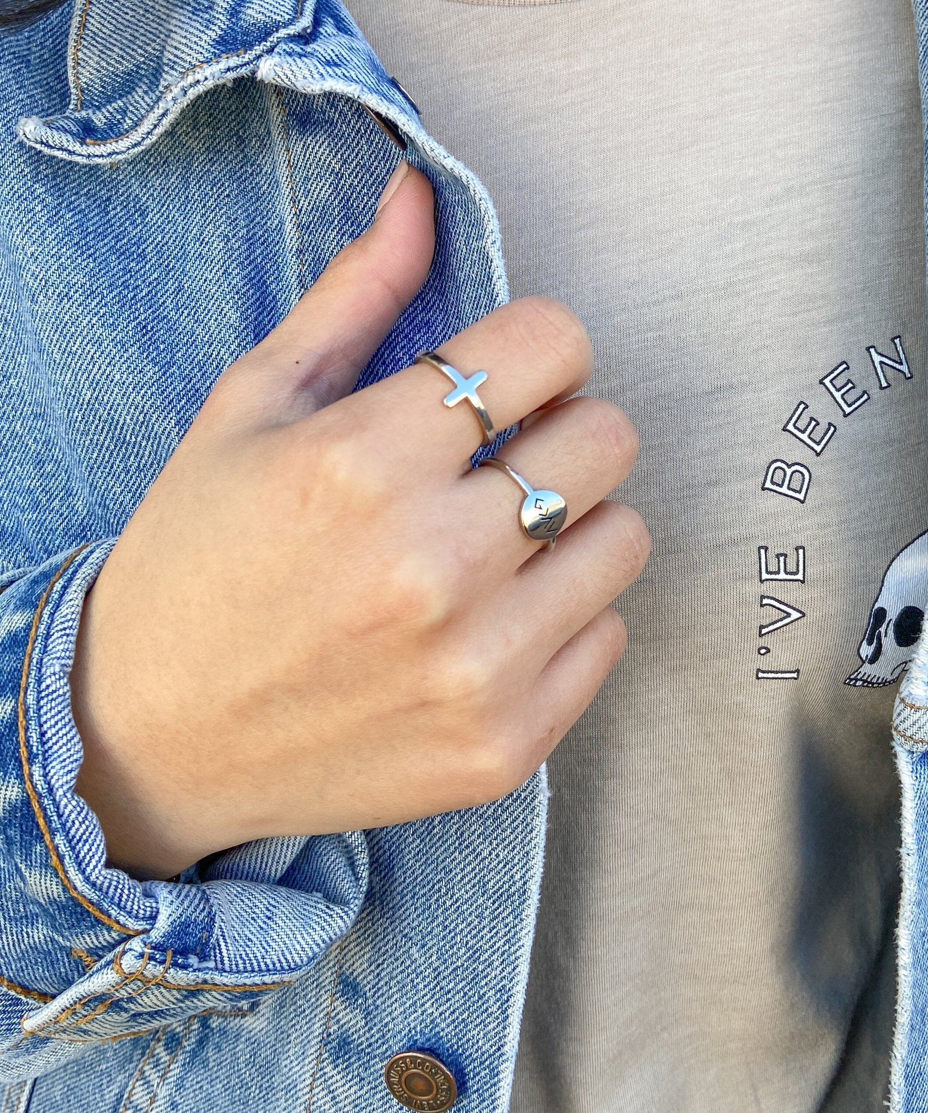 Silver Cross Ring
