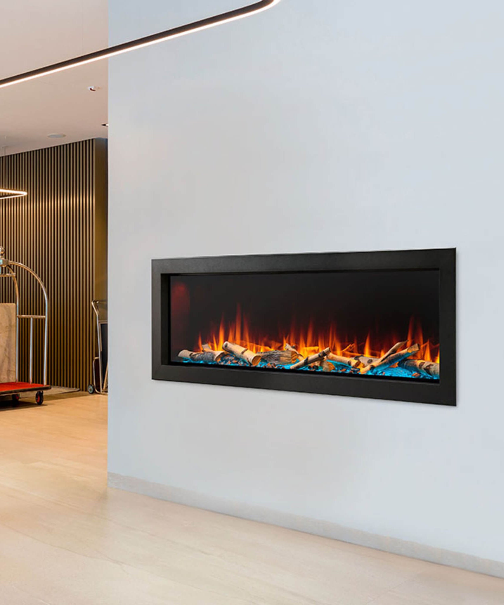 SimpliFire Forum Outdoor Electric Fireplace [SF-OD43/55] (SAK81631)