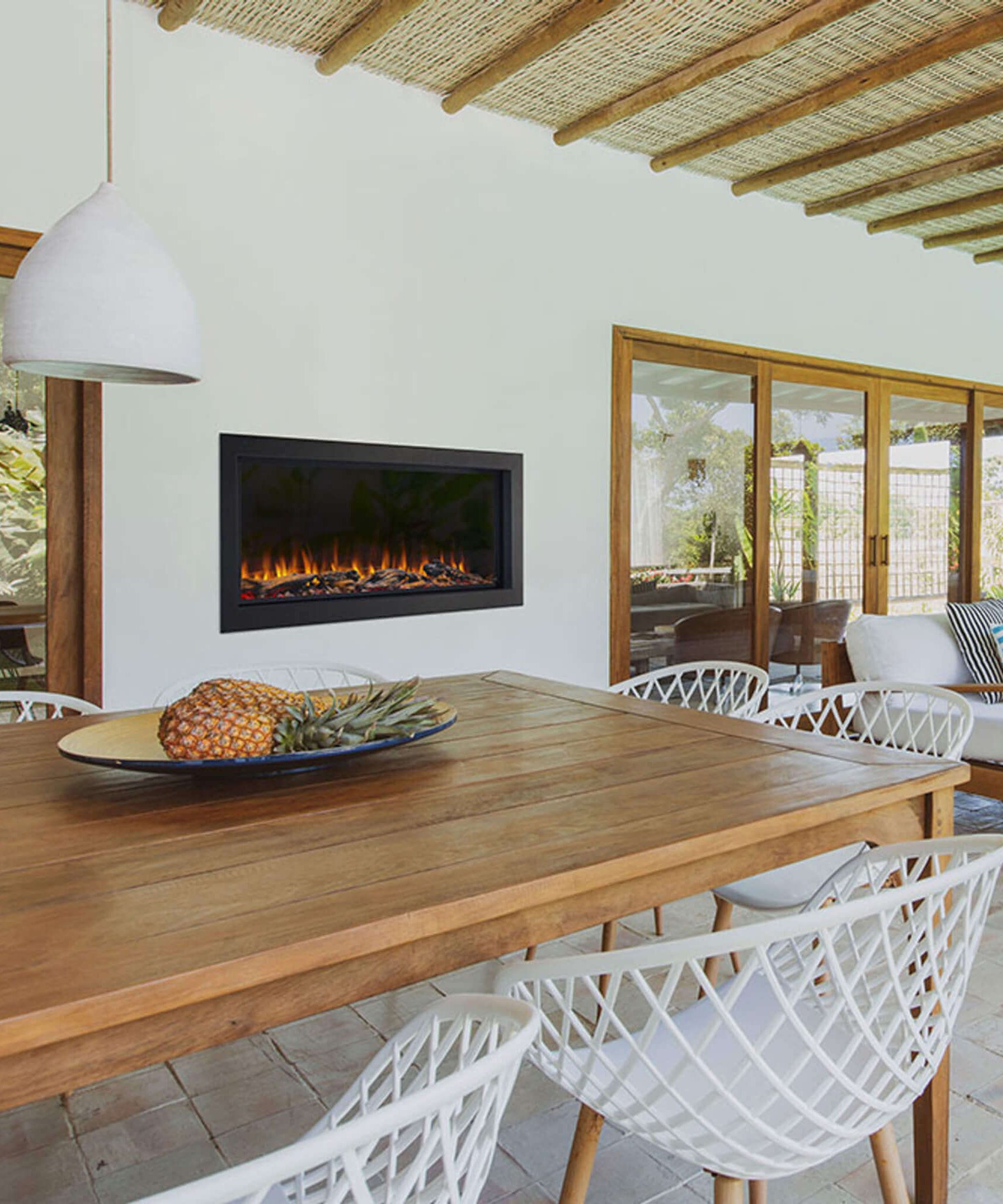 SimpliFire Forum Outdoor Electric Fireplace [SF-OD43/55] (SAK81631)