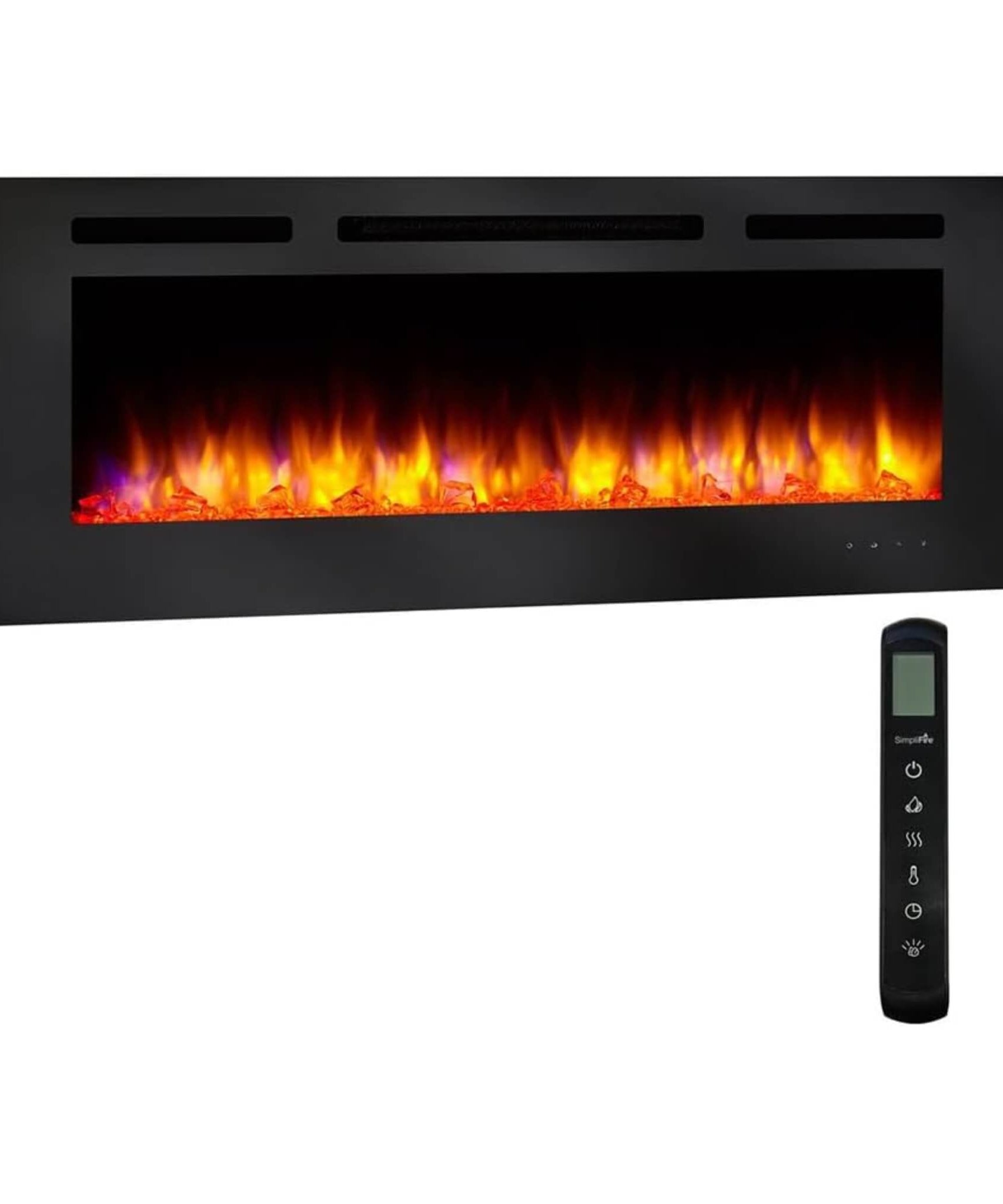 Simplifire Allusion Recessed Linear Electric Fireplace [SF-ALL48/50/60-BK] (SAK13256)