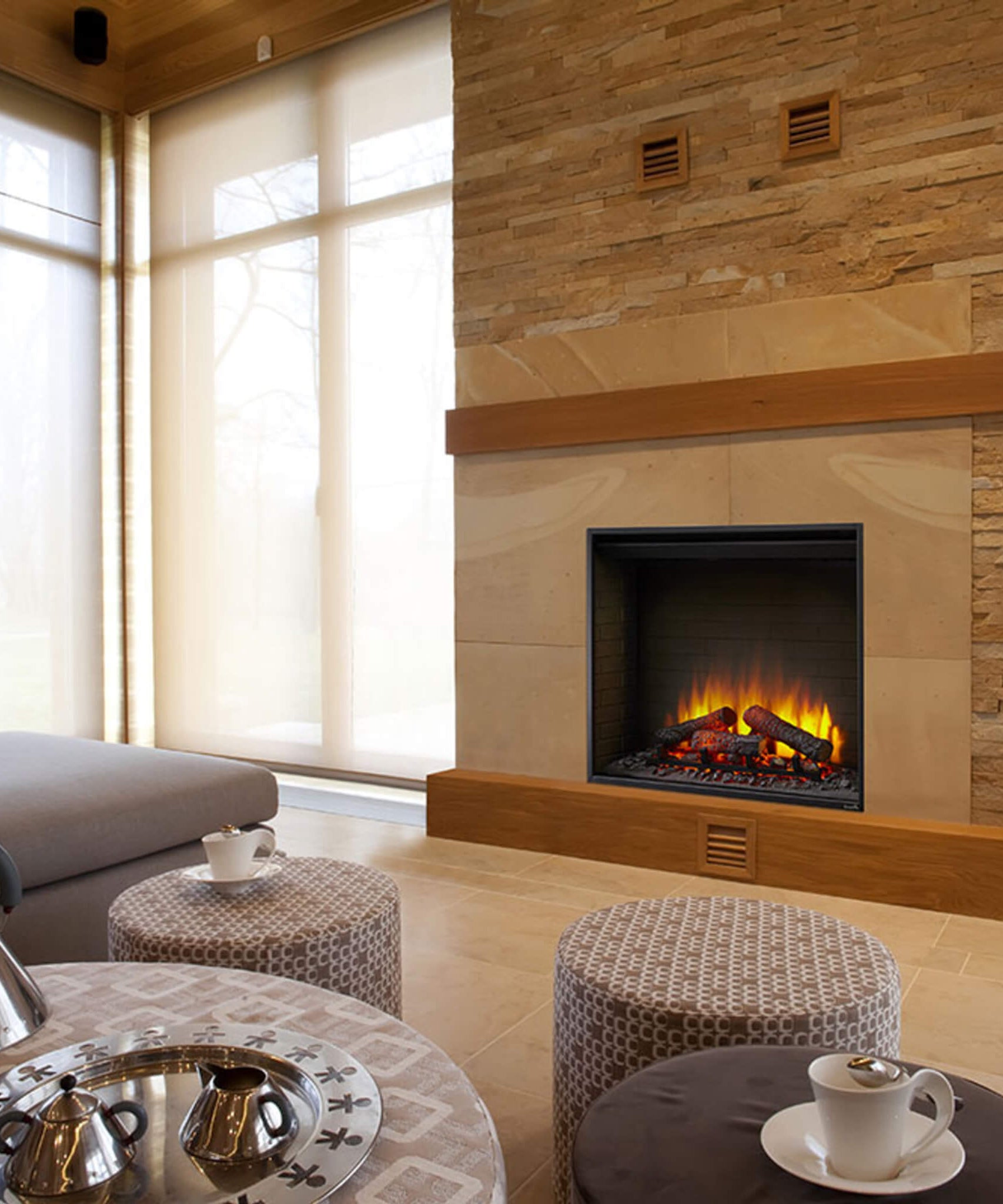 Simplifire Built-In Traditional Electric Fireplace [SF-BI36-EB] (SAK19539)