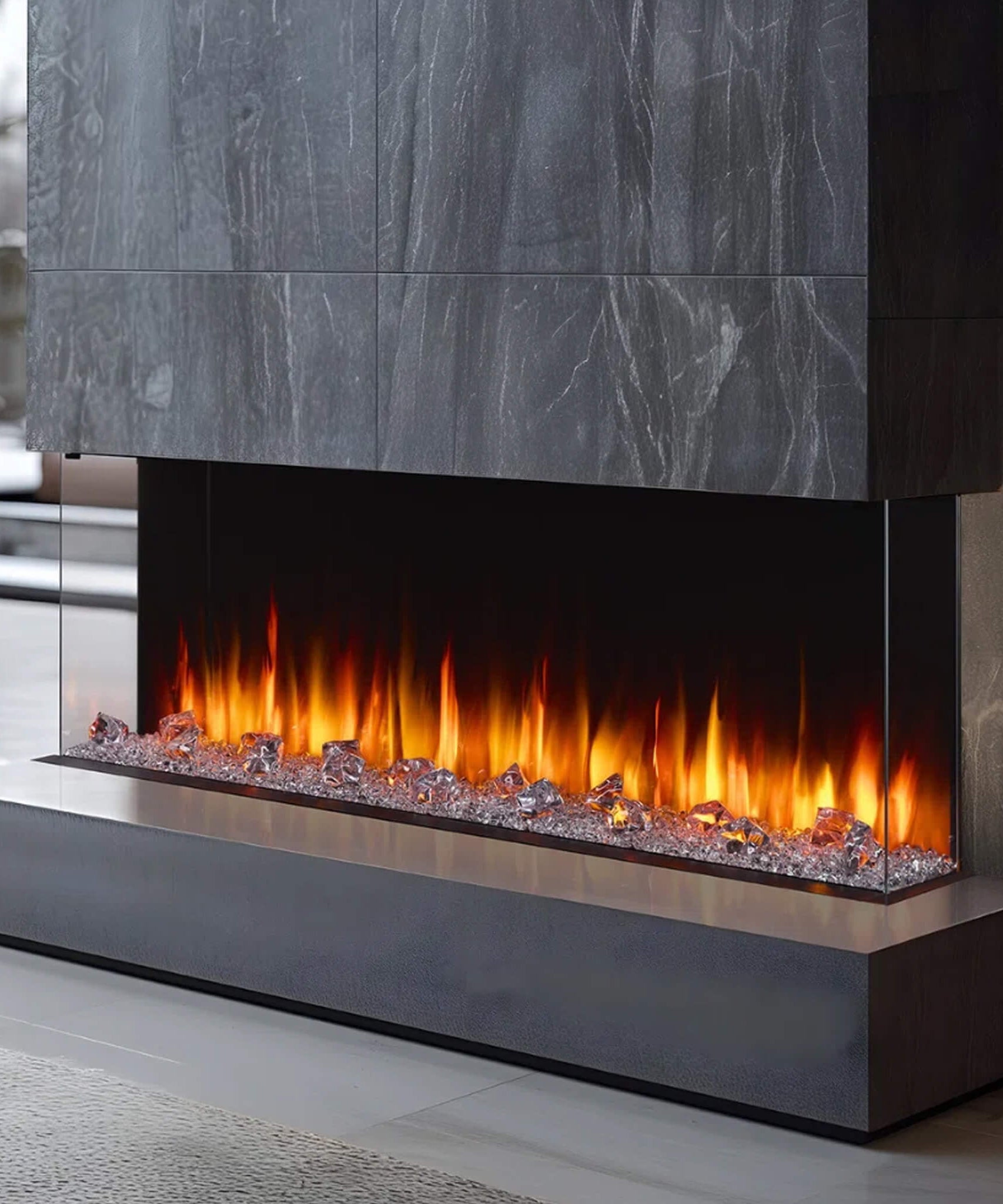 SimpliFire Triton Multi-View Smart Linear Electric Fireplace [SF-TR50/65/78] (SAK23691)