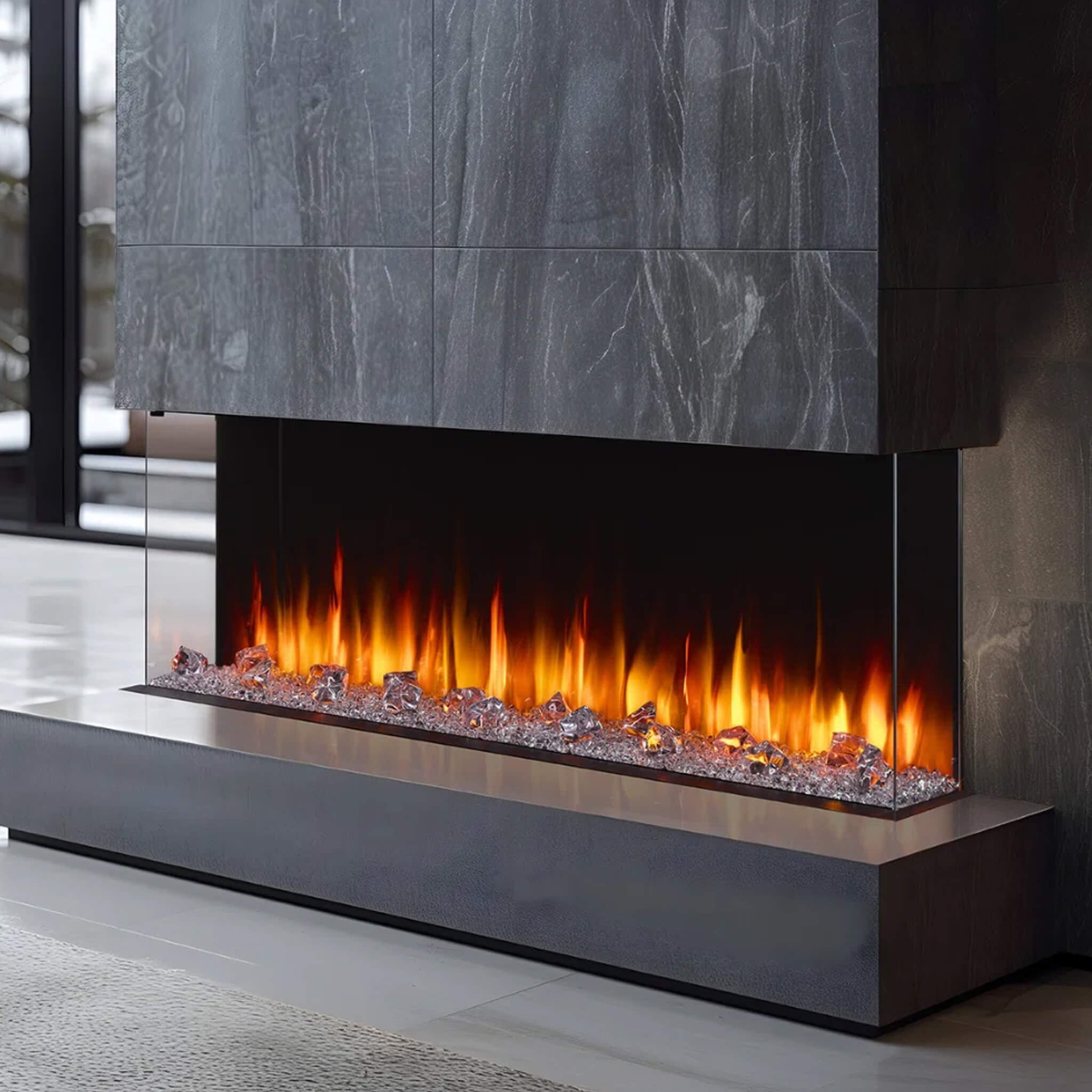 SimpliFire Triton Multi-View Smart Linear Electric Fireplace [SF-TR50/65/78] (SAK23691)