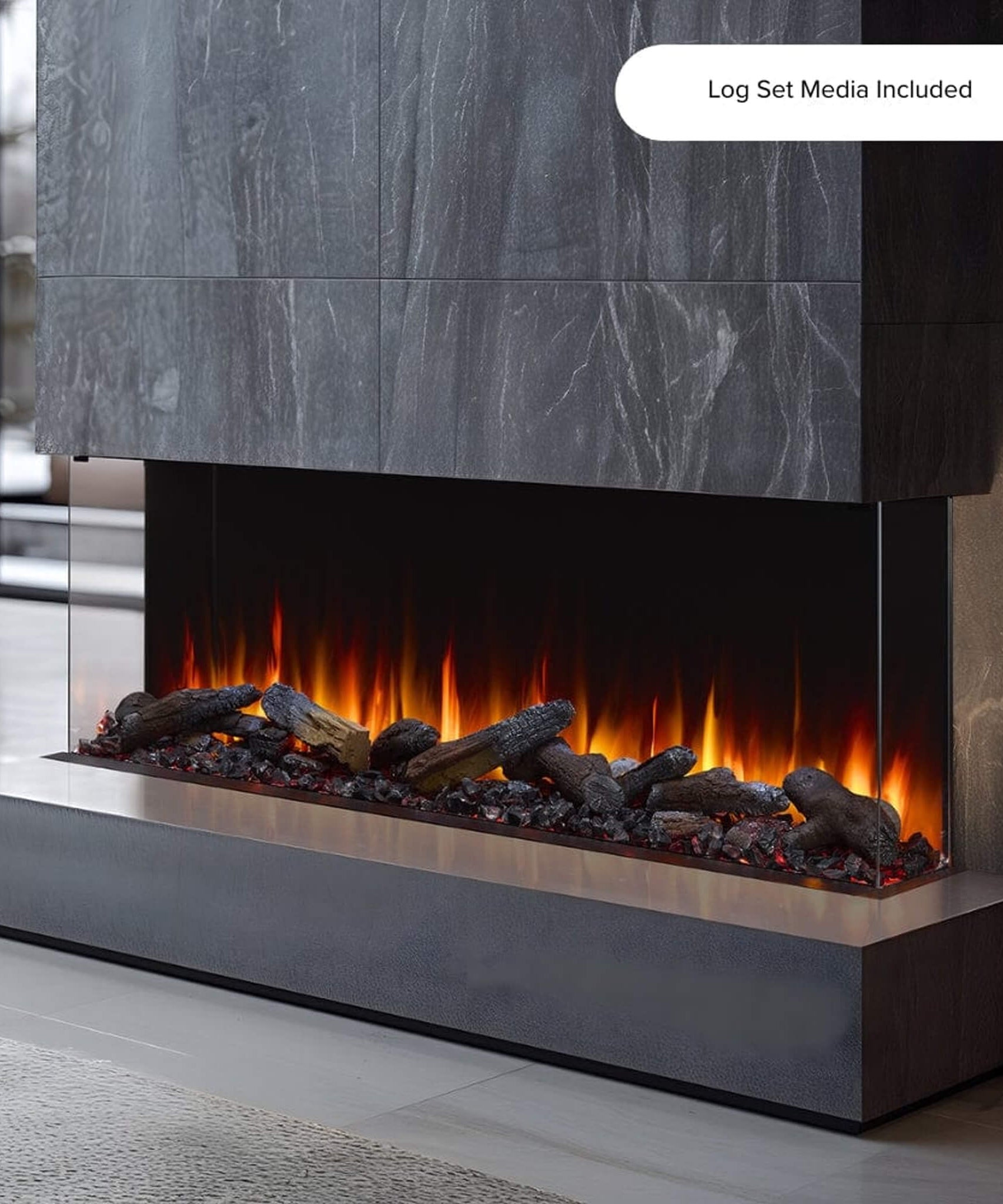 SimpliFire Triton Multi-View Smart Linear Electric Fireplace [SF-TR50/65/78] (SAK23691)
