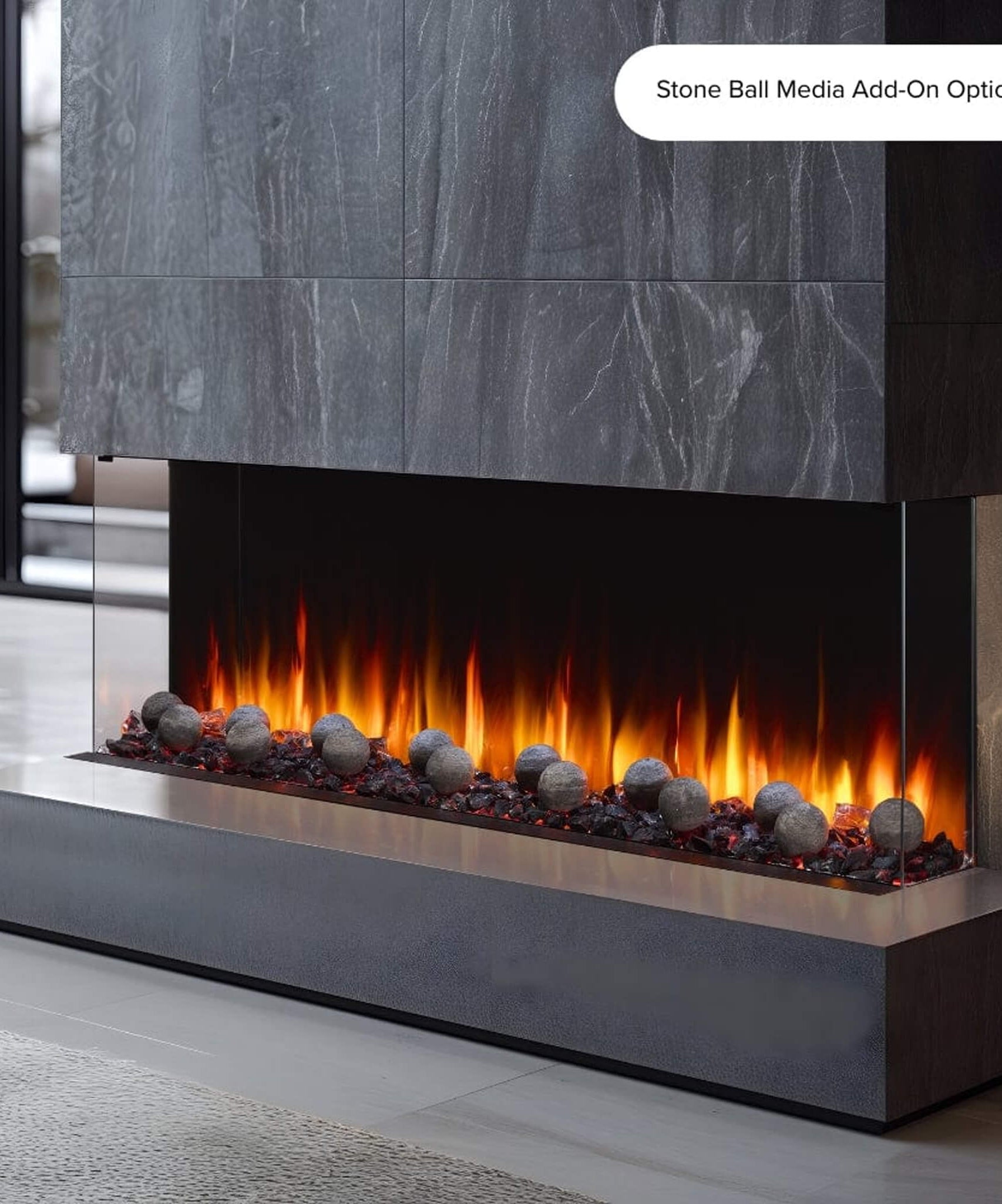 SimpliFire Triton Multi-View Smart Linear Electric Fireplace [SF-TR50/65/78] (SAK23691)