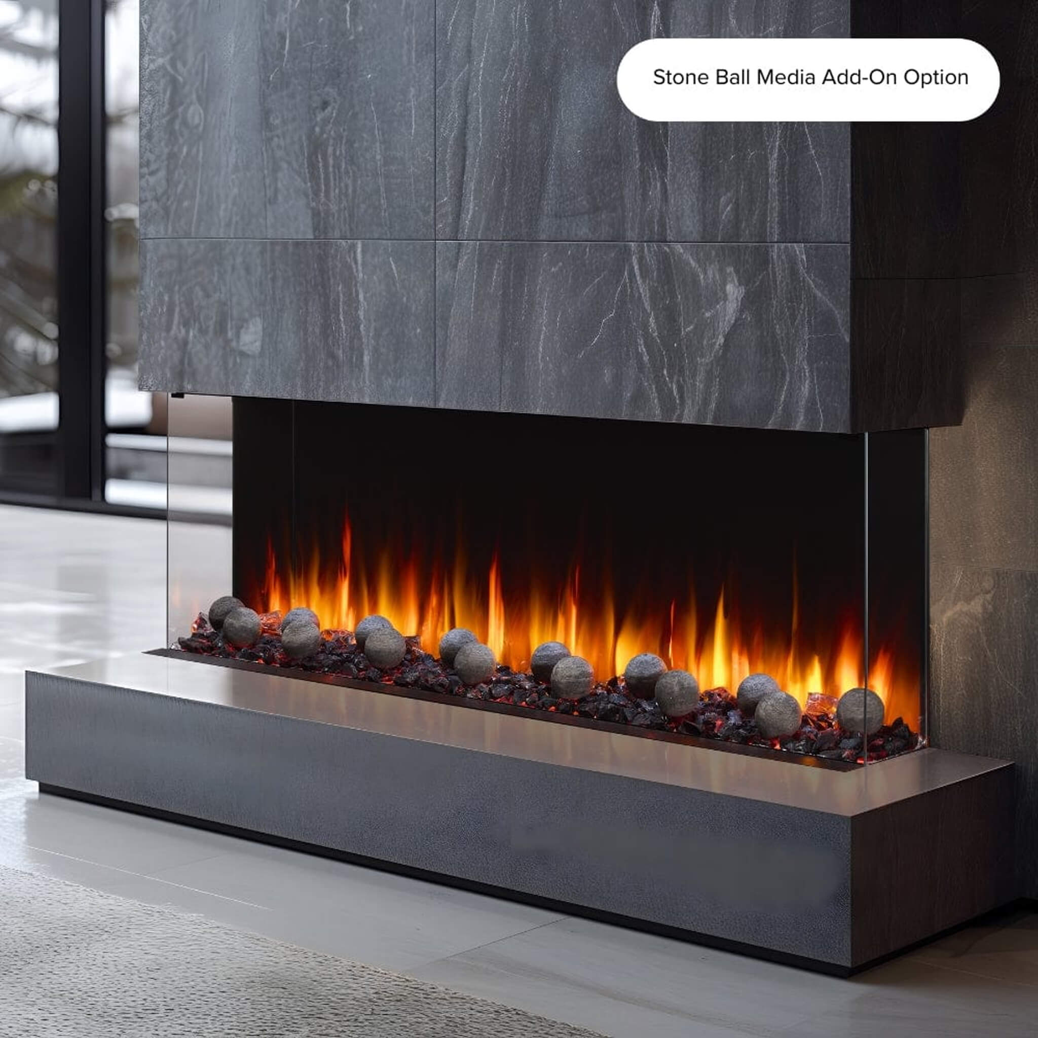 SimpliFire Triton Multi-View Smart Linear Electric Fireplace [SF-TR50/65/78] (SAK23691)