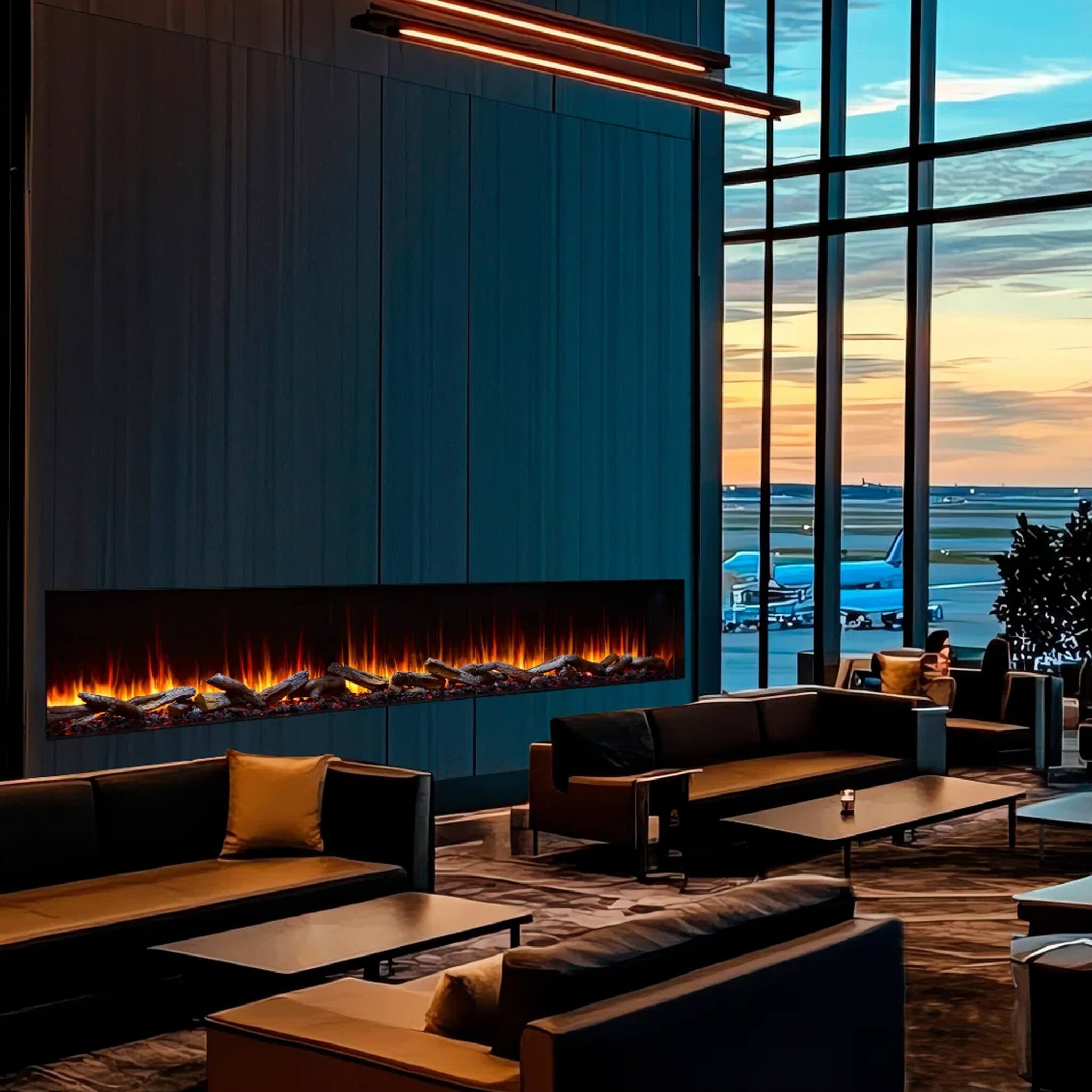 SimpliFire Triton Multi-View Smart Linear Electric Fireplace [SF-TR50/65/78] (SAK23691)