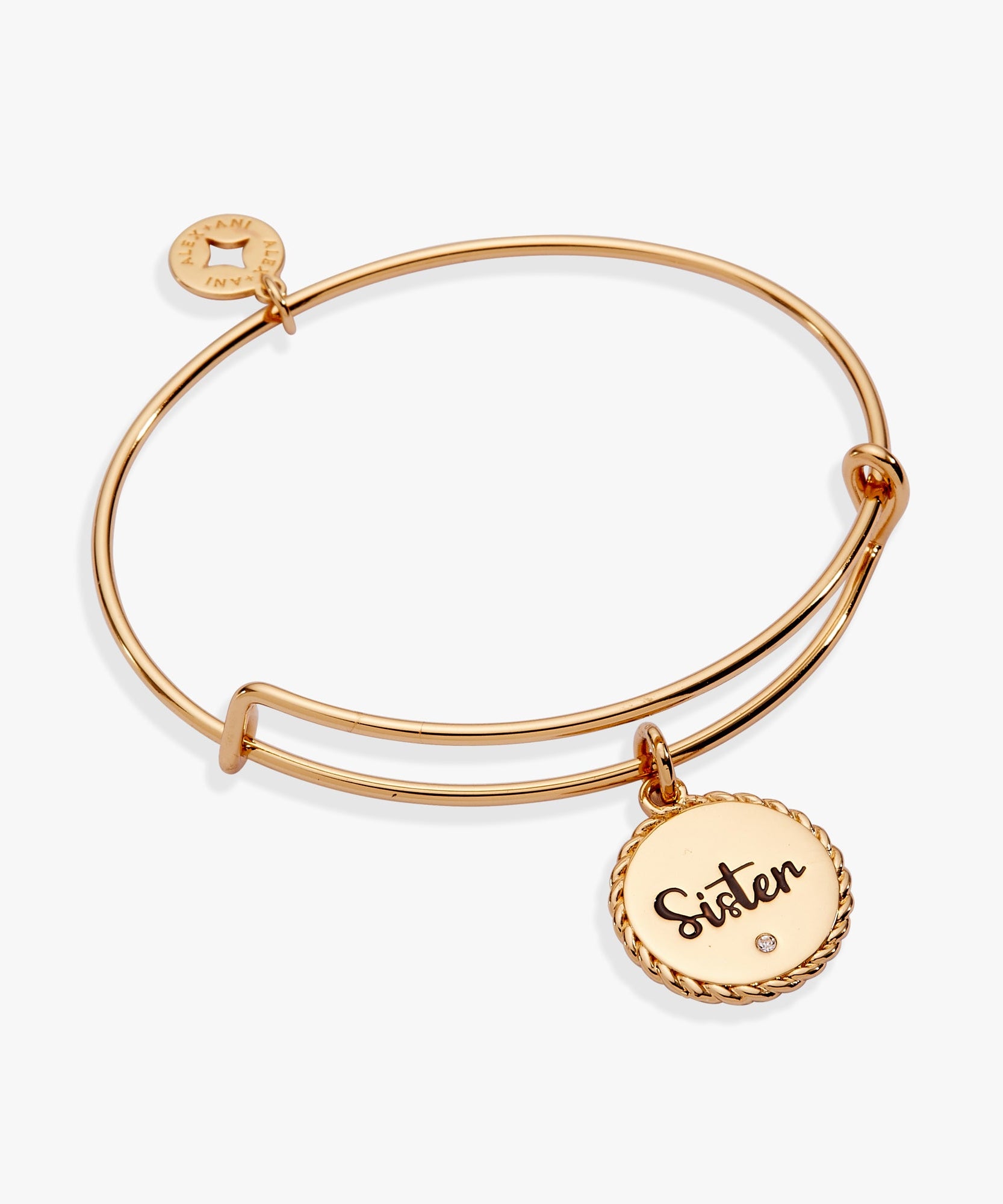 Sister 'Woven Together By Unbreakable Bonds' Charm Bangle