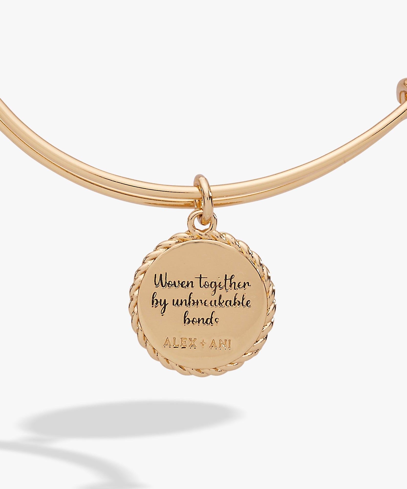 Sister 'Woven Together By Unbreakable Bonds' Charm Bangle