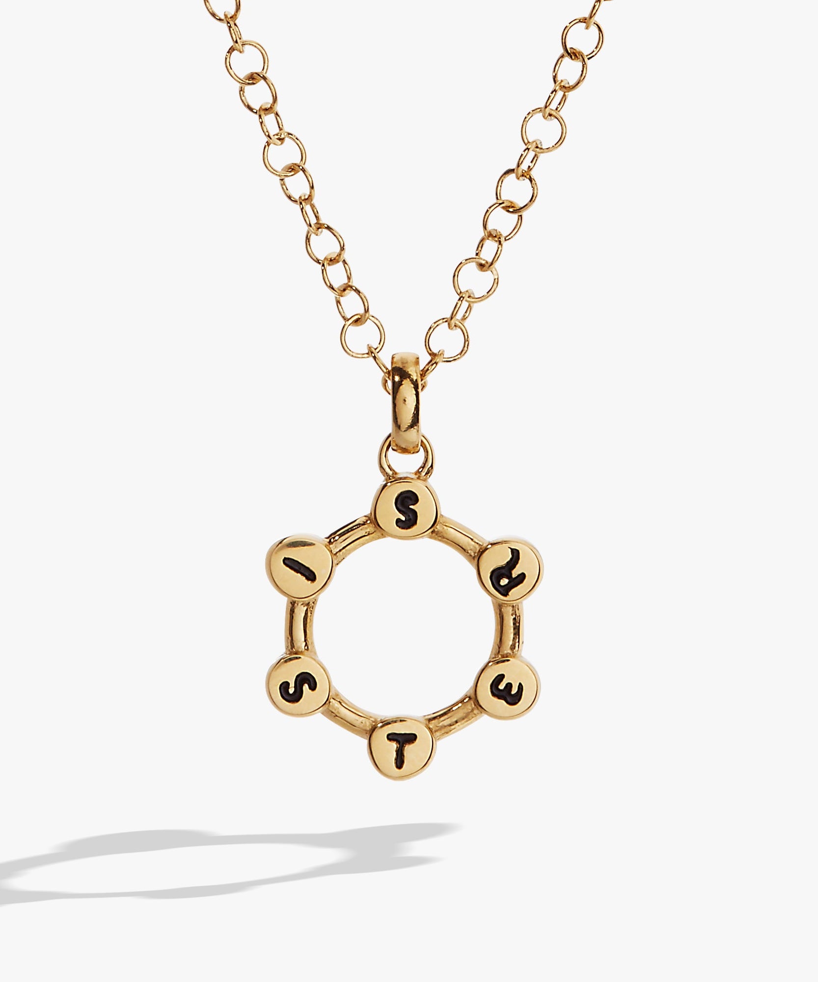 Sister Hidden Message Acrostic Necklace