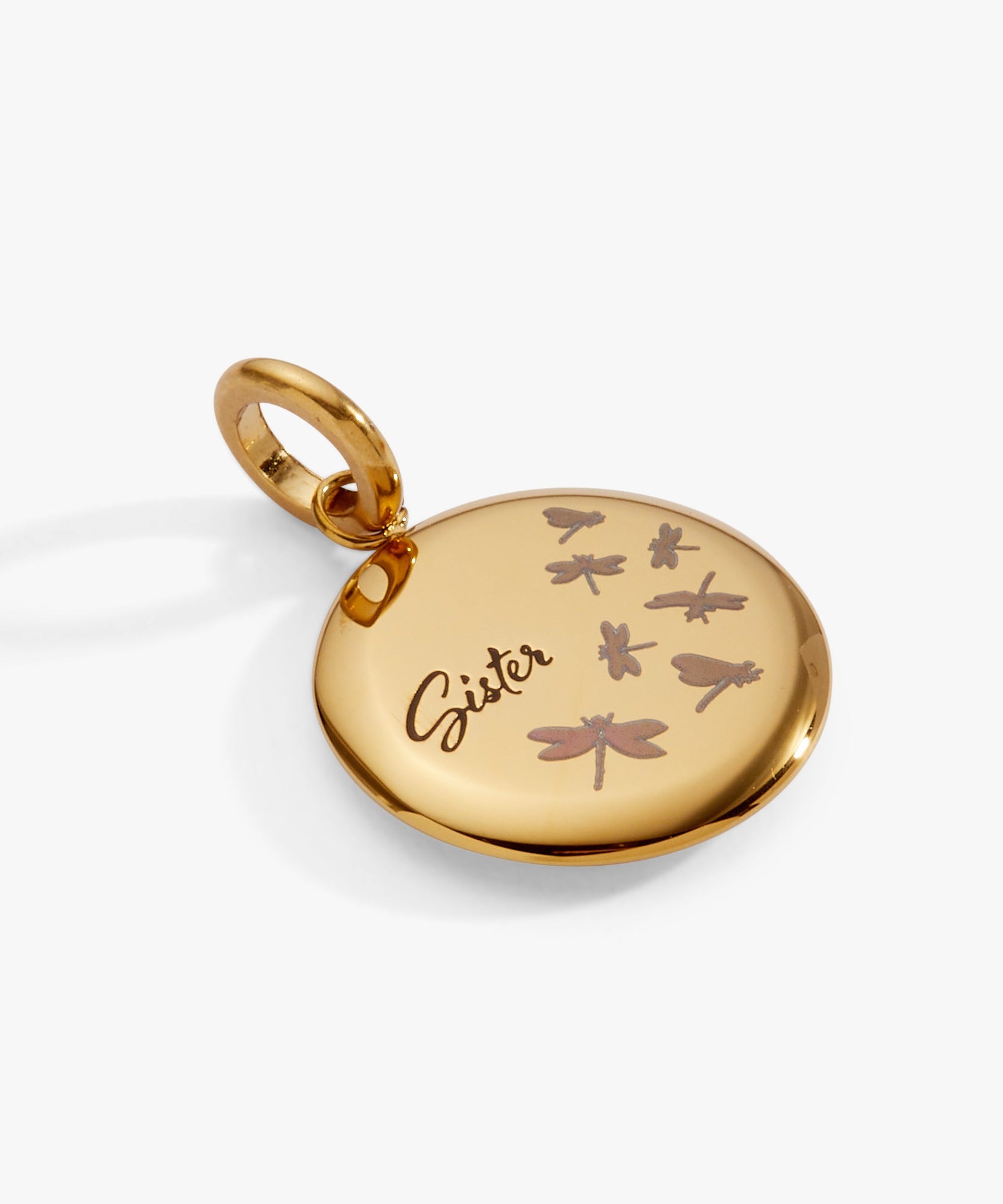 Sister Dragonfly Disc Charm