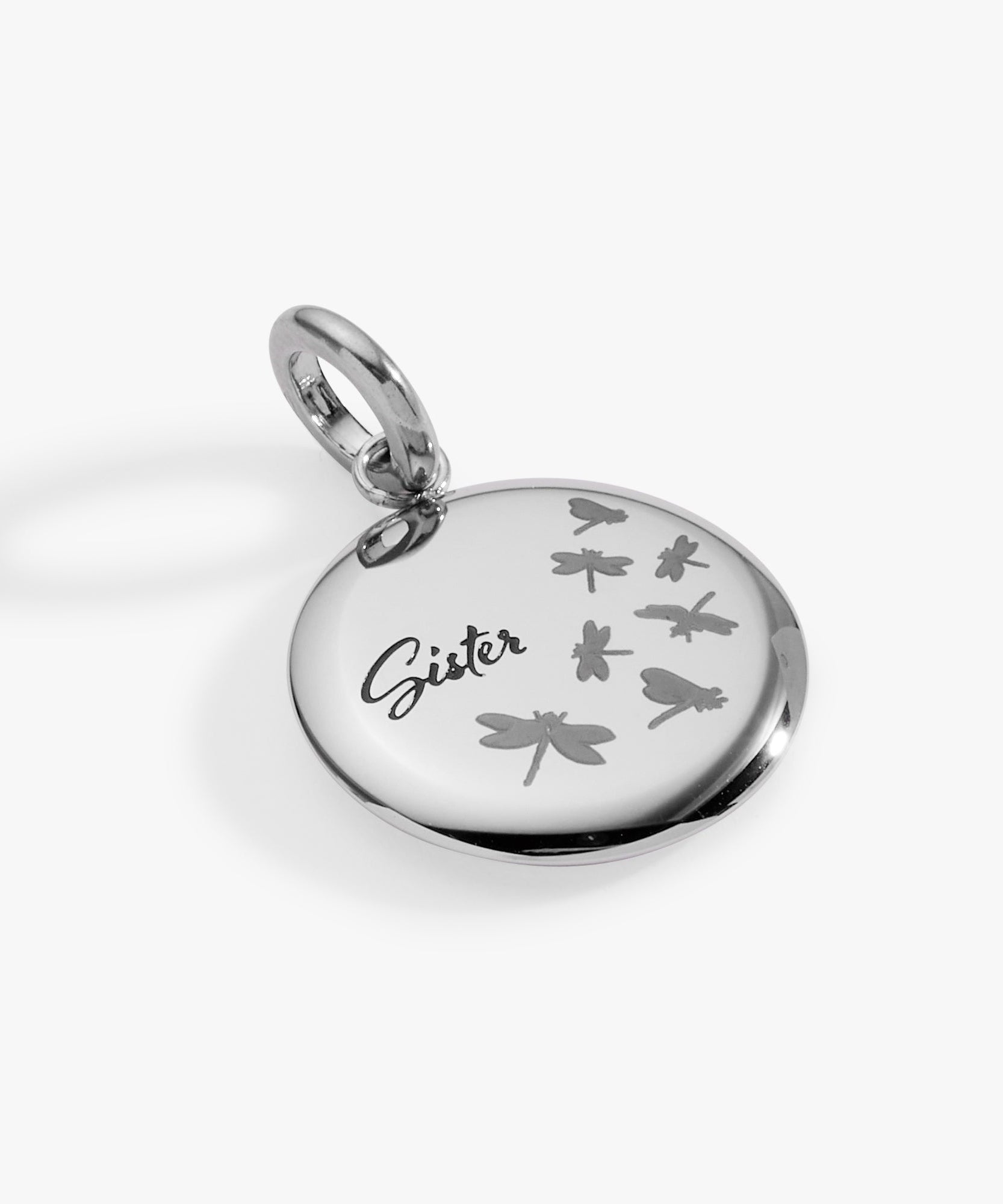Sister Dragonfly Disc Charm