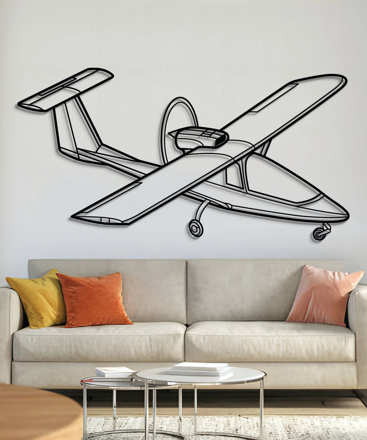 500 TF Winkelmetall-Flugzeug-Wandkunst - NCP0457