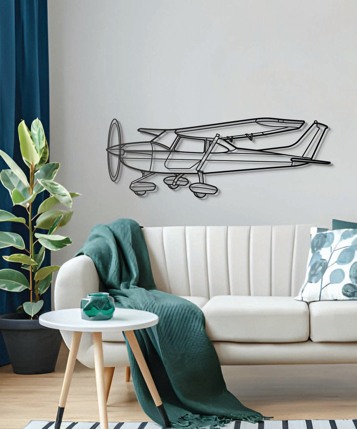Skylane UL Winkel Metall Flugzeug Wandkunst - NCP0493
