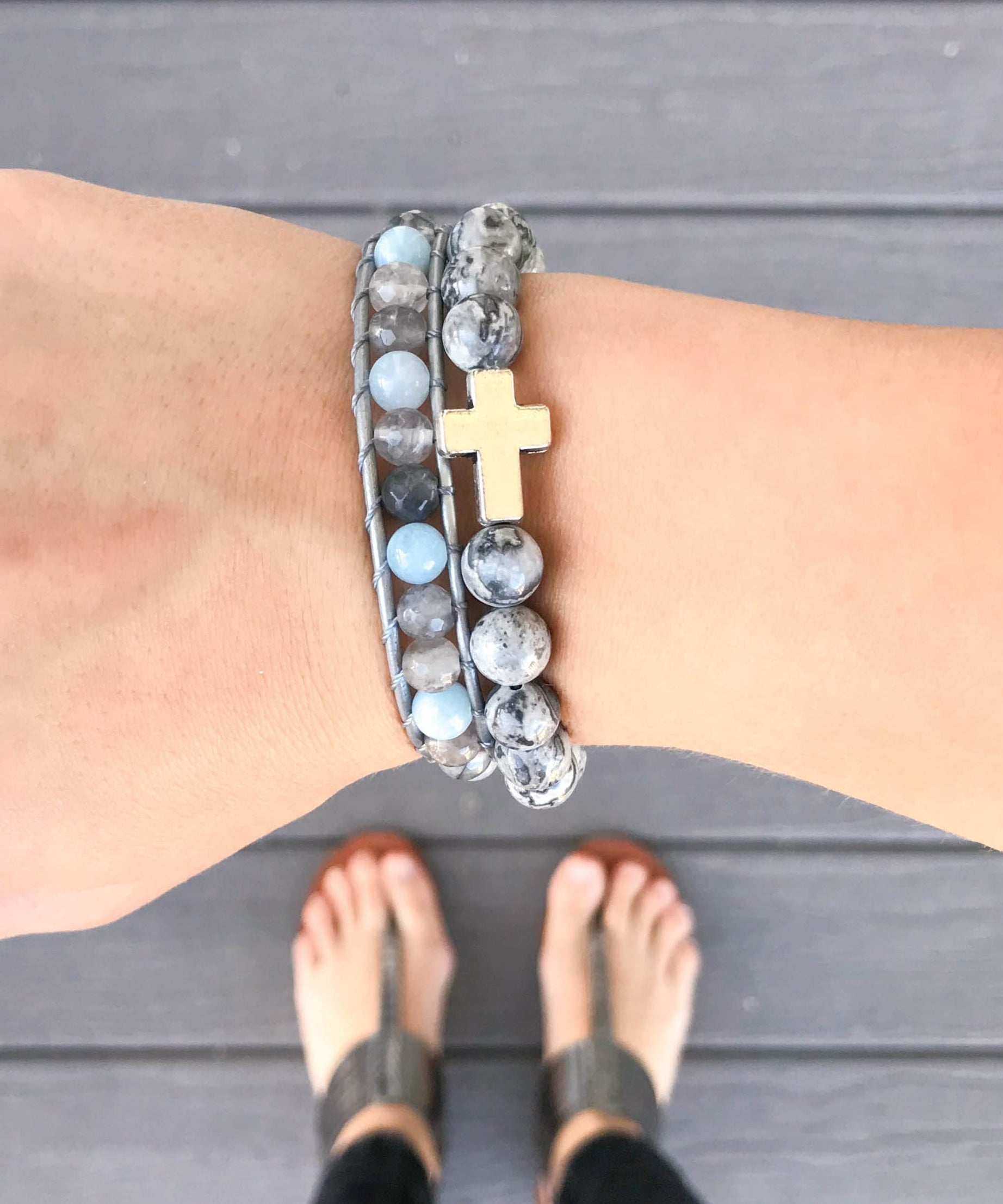 Slate Grey Cross