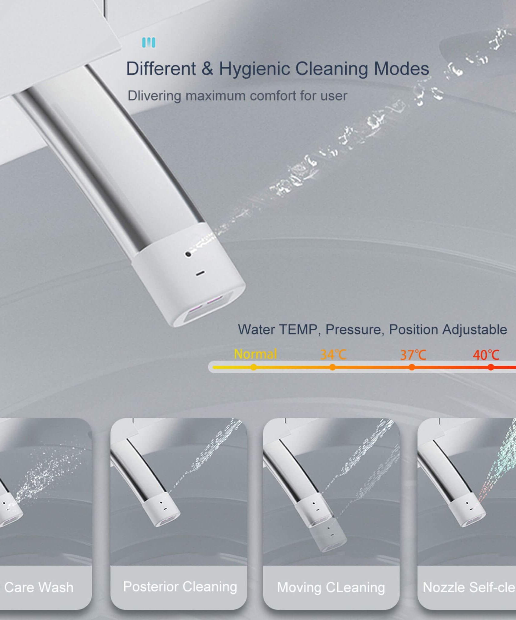 Nuvia Smart Auto Dual Flush Tankless Toilet With Heated Bidet, Auto Open And Close (SAK37415)