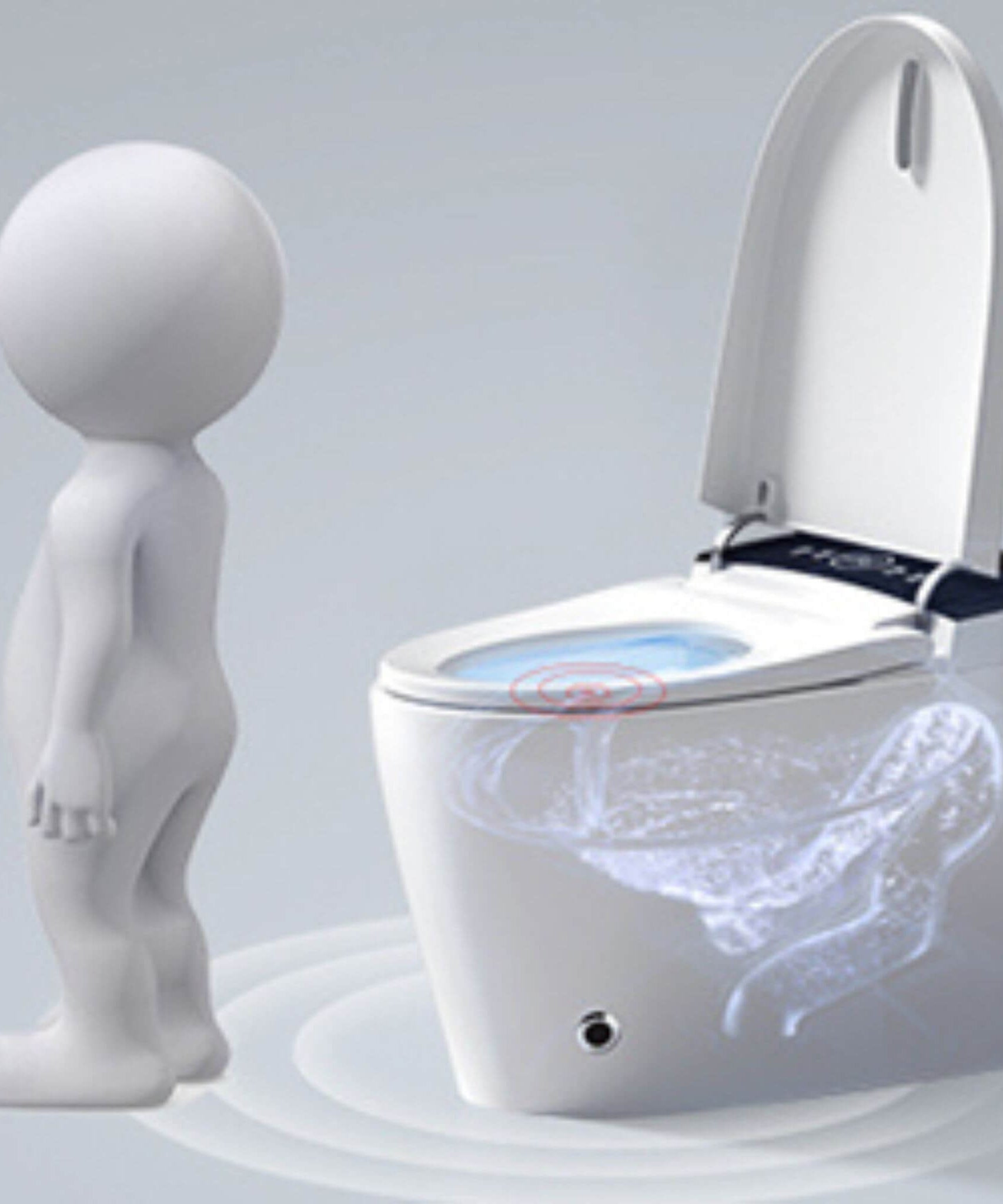 Nuvia Smart Auto Dual Flush Tankless Toilet With Heated Bidet, Auto Open And Close (SAK37415)