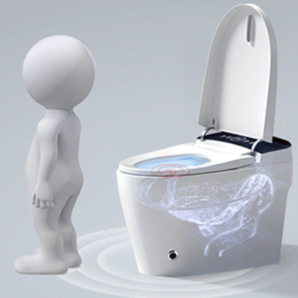 Nuvia Smart Auto Dual Flush Tankless Toilet With Heated Bidet, Auto Open And Close (SAK37415)