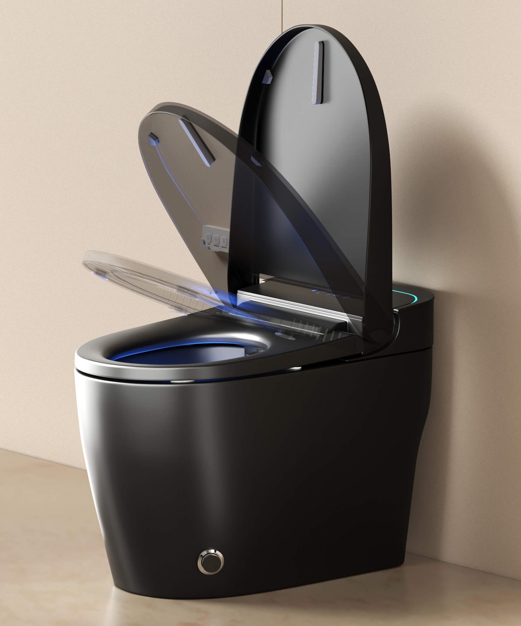 Nuvia Smart One-Piece Bidet Toilet With Auto Open/Close Seat And Dryer (SAK86135)