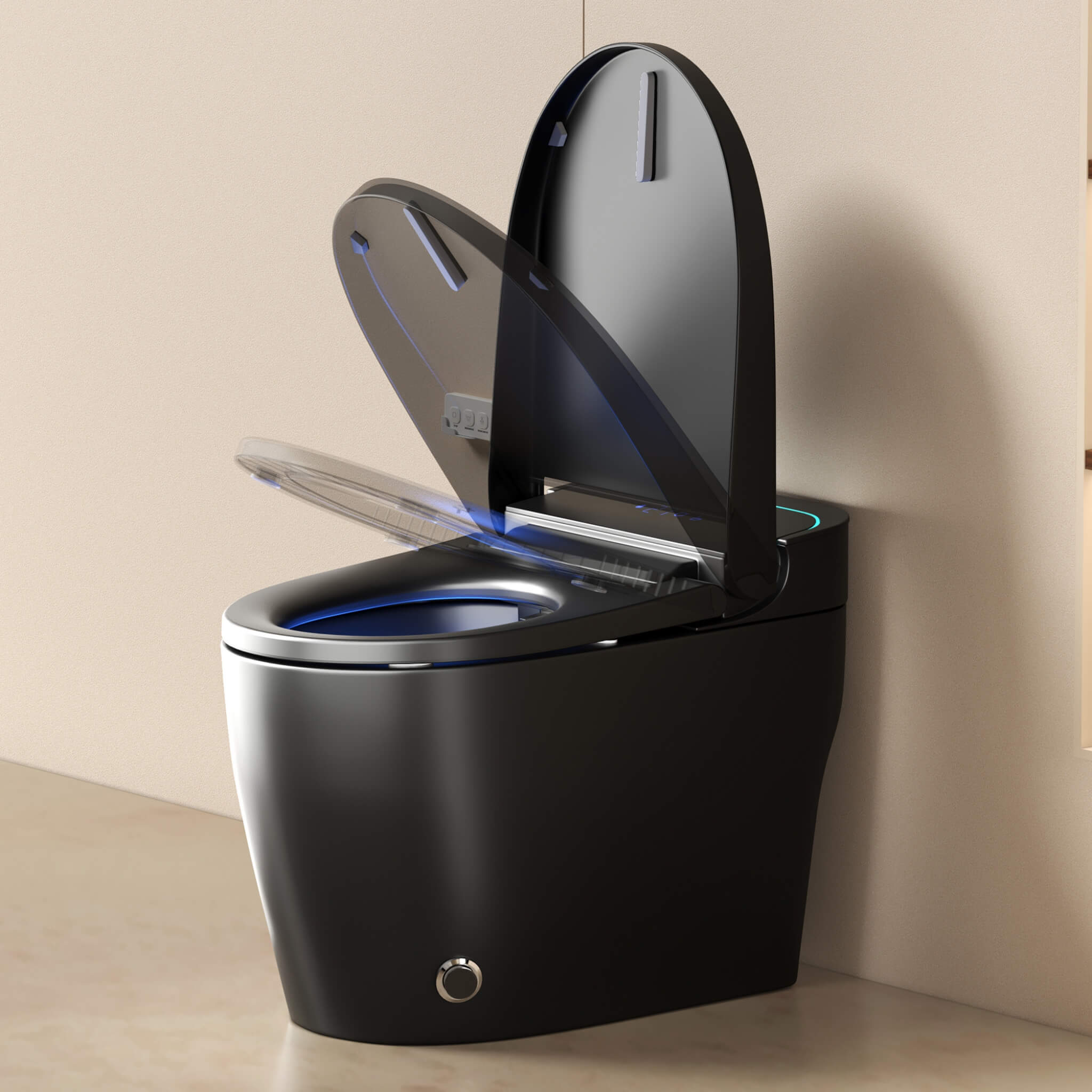 Nuvia Smart One-Piece Bidet Toilet With Auto Open/Close Seat And Dryer (SAK86135)