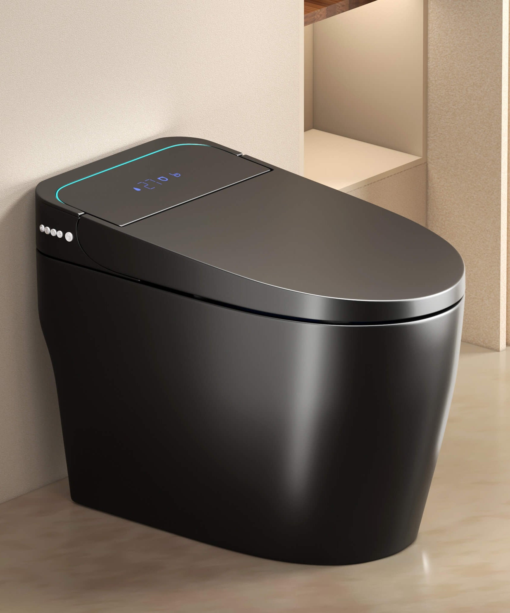 Nuvia Smart One-Piece Bidet Toilet With Auto Open/Close Seat And Dryer (SAK86135)