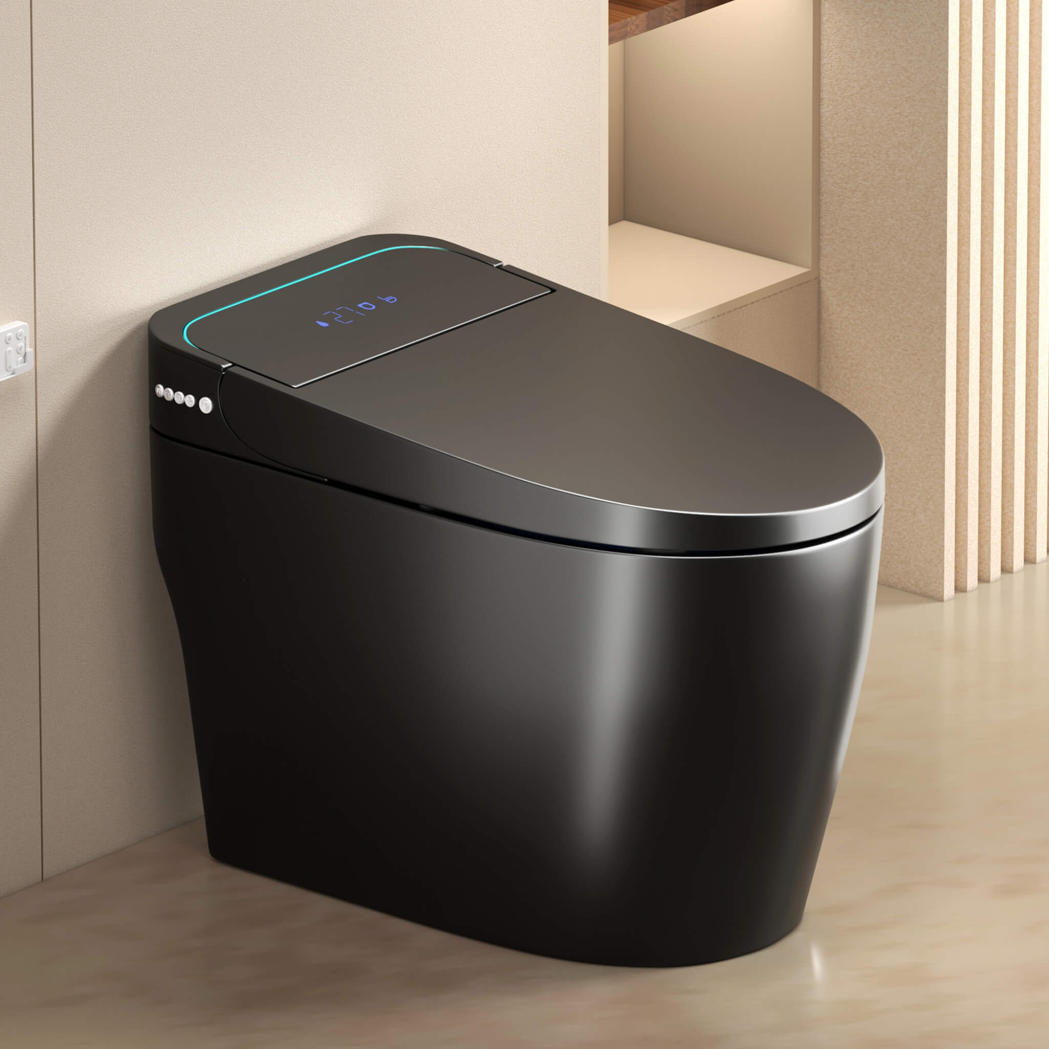 Nuvia Smart One-Piece Bidet Toilet With Auto Open/Close Seat And Dryer (SAK86135)