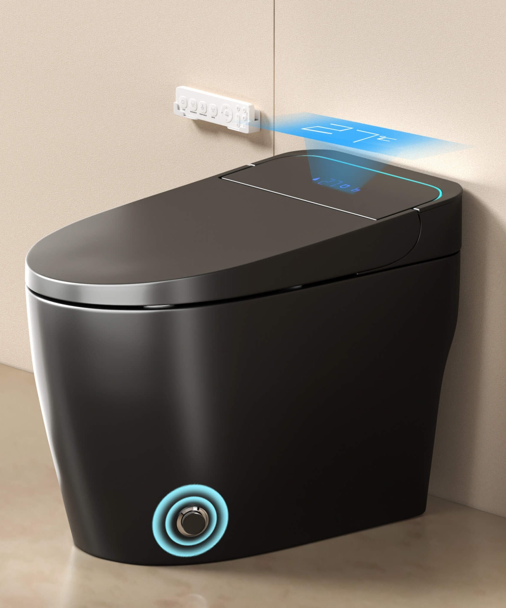 Nuvia Smart One-Piece Bidet Toilet With Auto Open/Close Seat And Dryer (SAK86135)