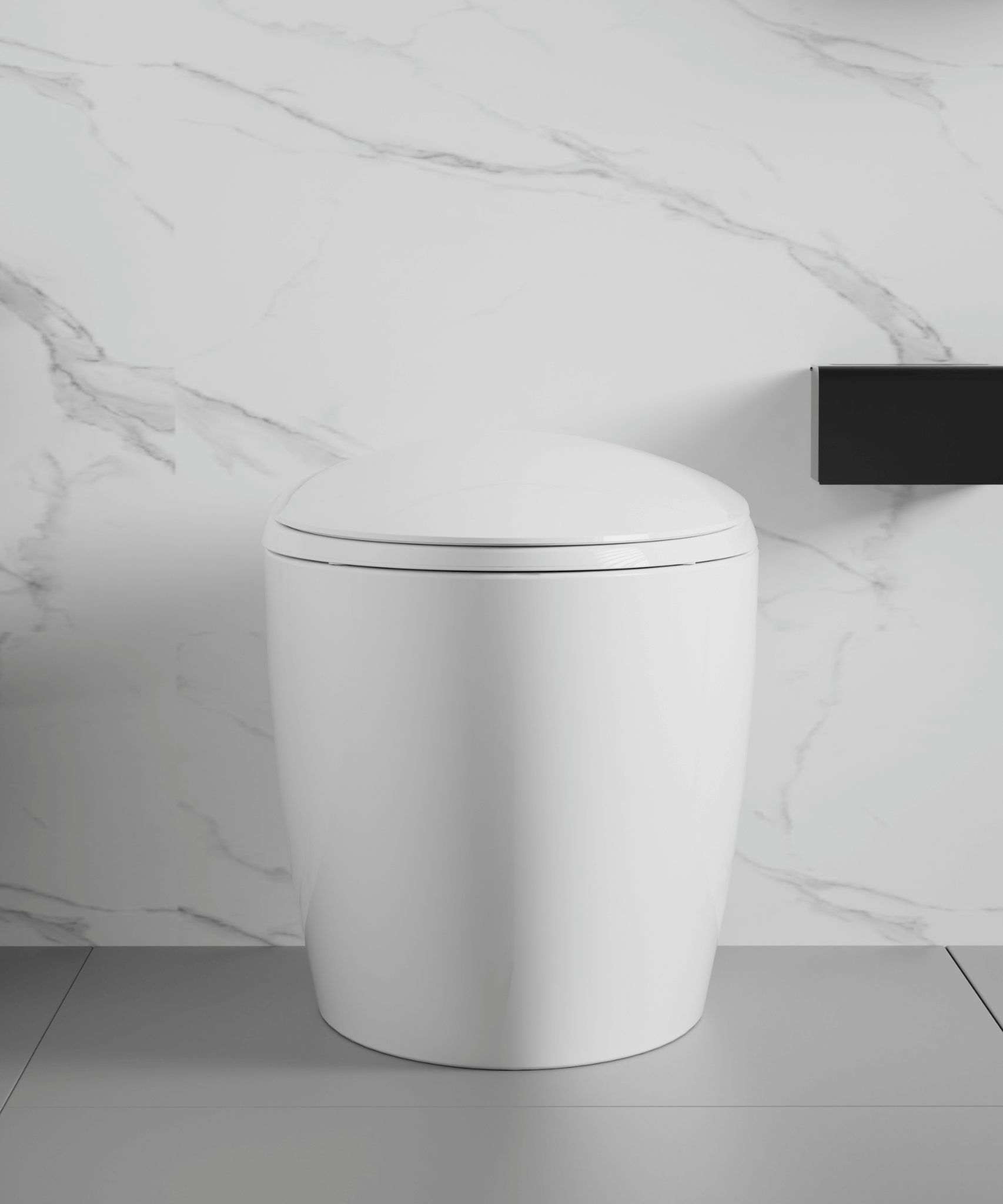 Nuvia Smart One-Piece Toilet With Bidet, Foot Sensor, LED Display And Dryer (SAK80112)