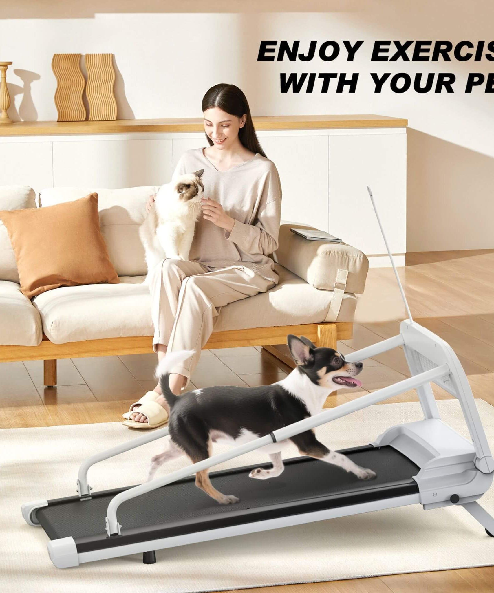 Smart Pet Treadmill With Adjustable Speed For Small And Medium Dogs (SAK72537)