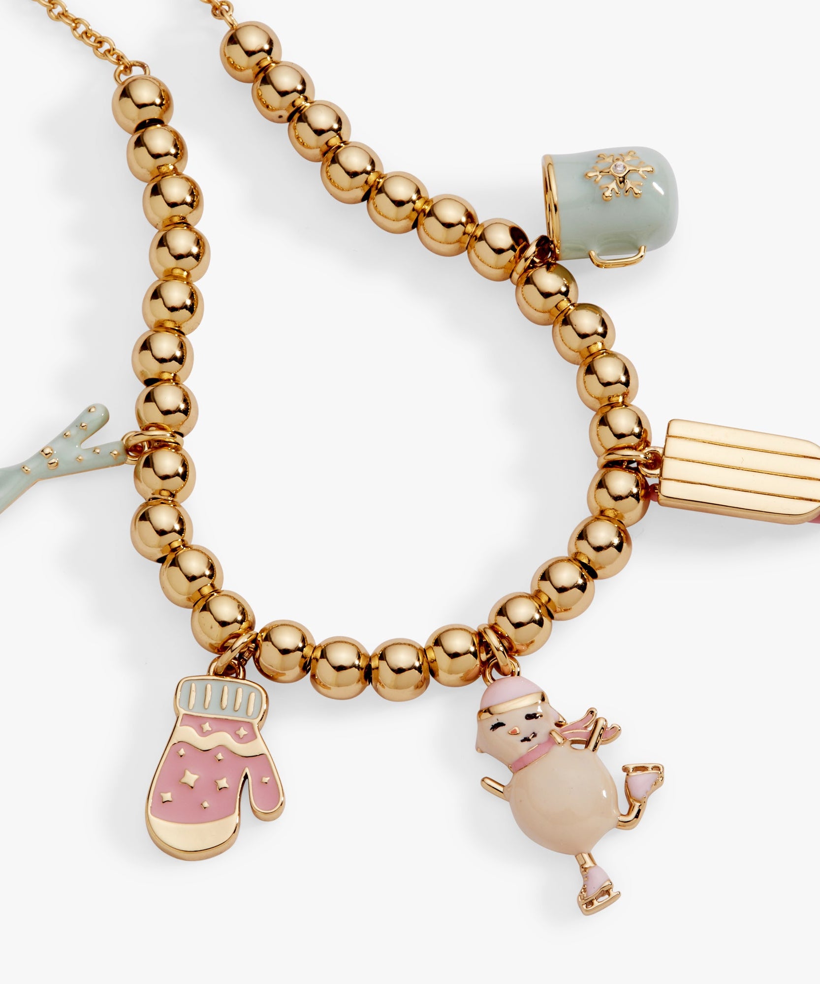 Winter Wonderland Multi Charm Bolo Bracelet