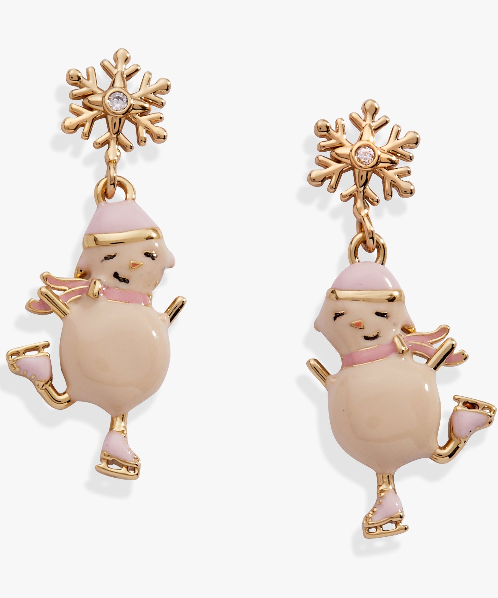 Winter Wonderland Snowman Drop Earrings