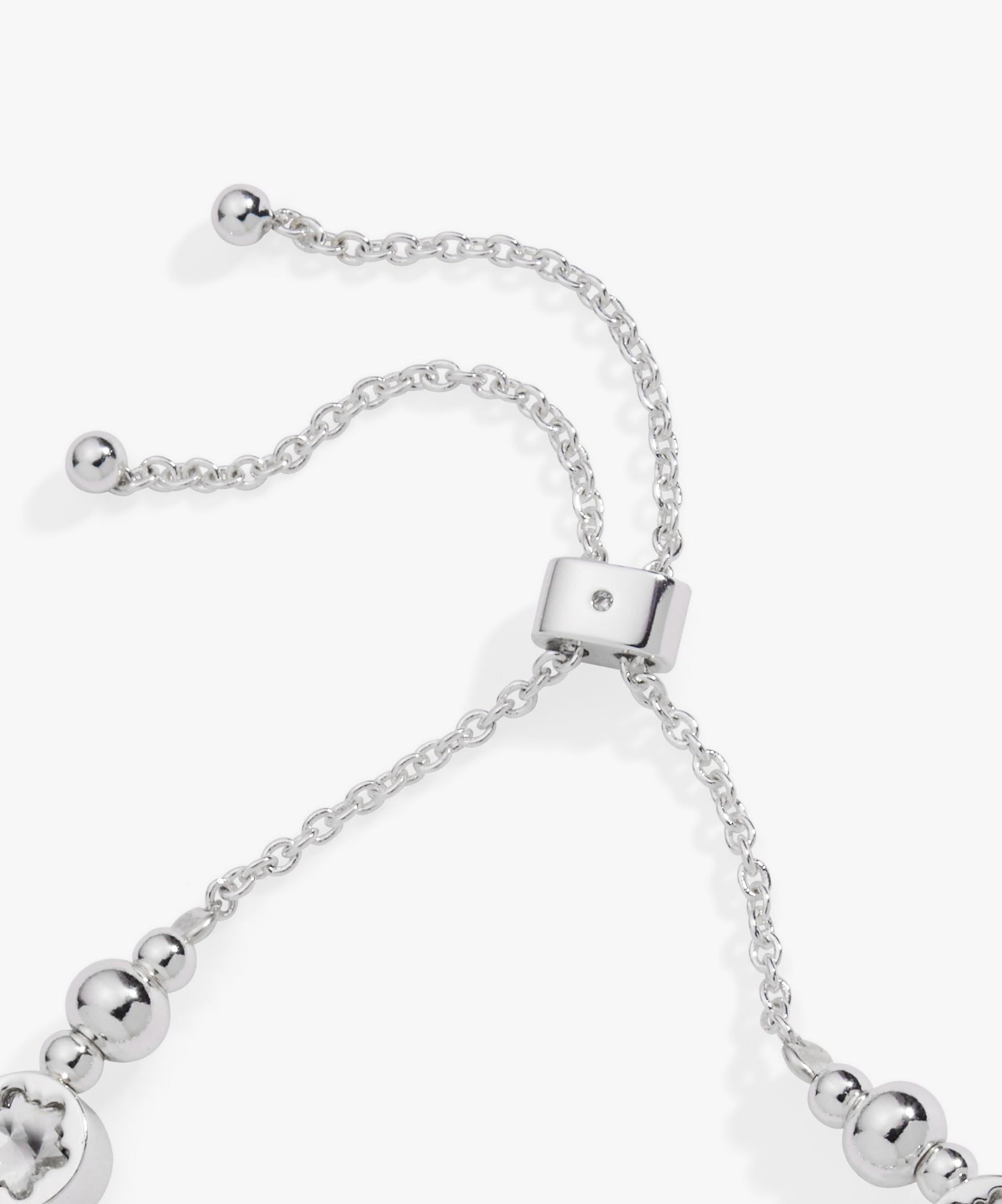 Crystal Snowflake Beaded Bolo Bracelet