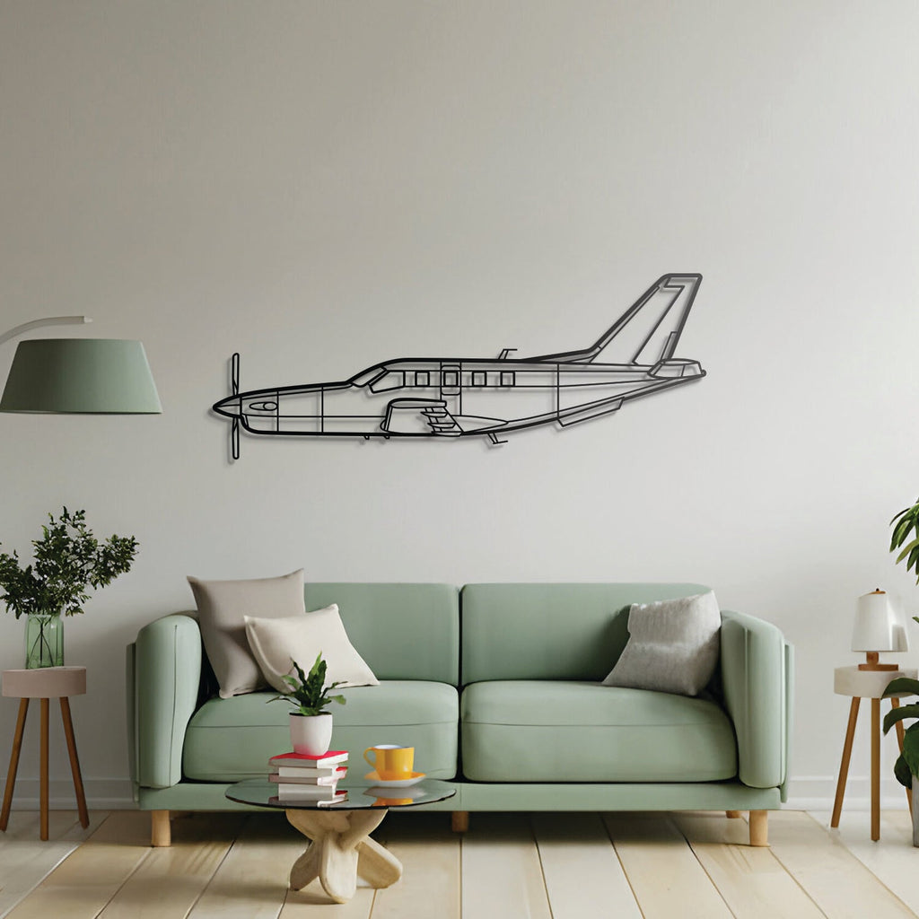 TBM 700B Metal Aircraft Wall Art - NCP0300