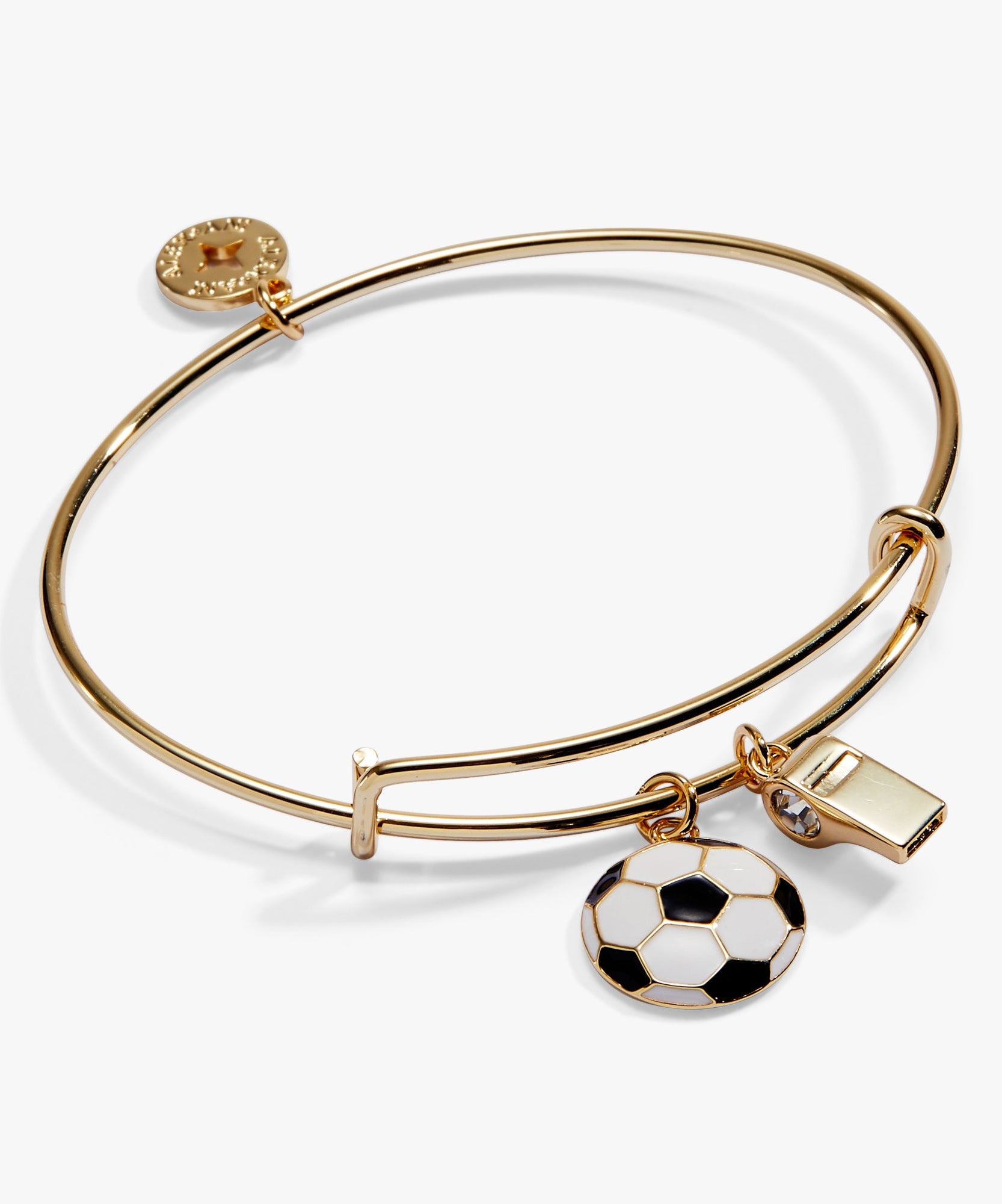 Soccer & Whistle Charm Bangle