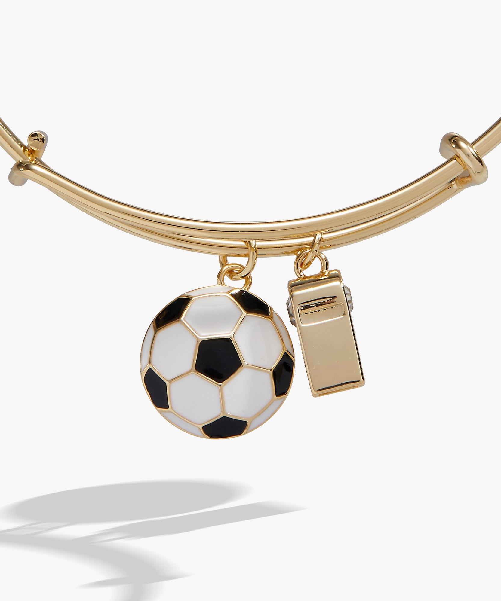 Soccer & Whistle Charm Bangle